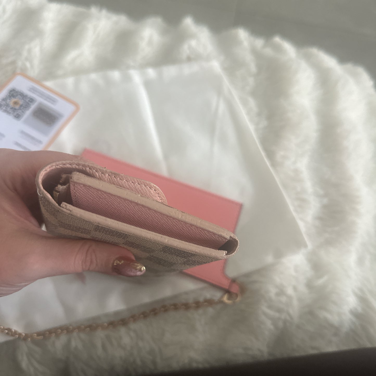 Louis Vuitton Damier Azur WOC bag