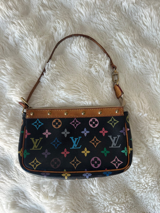 Louis Vuitton Pochette Takashi Murakami black