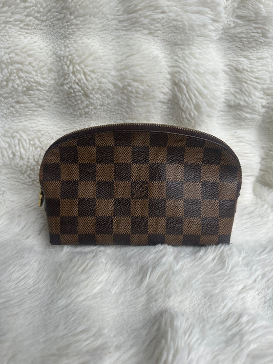 Louis Vuitton monogram PM cosmetic case Damier Ebony