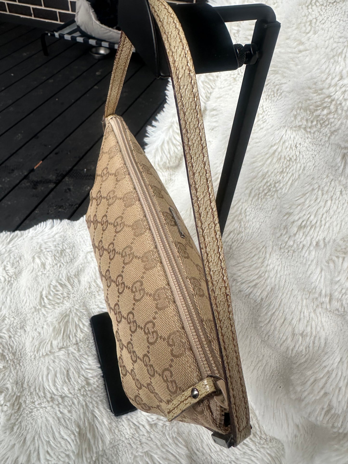 Gold Gucci Boat Pochette