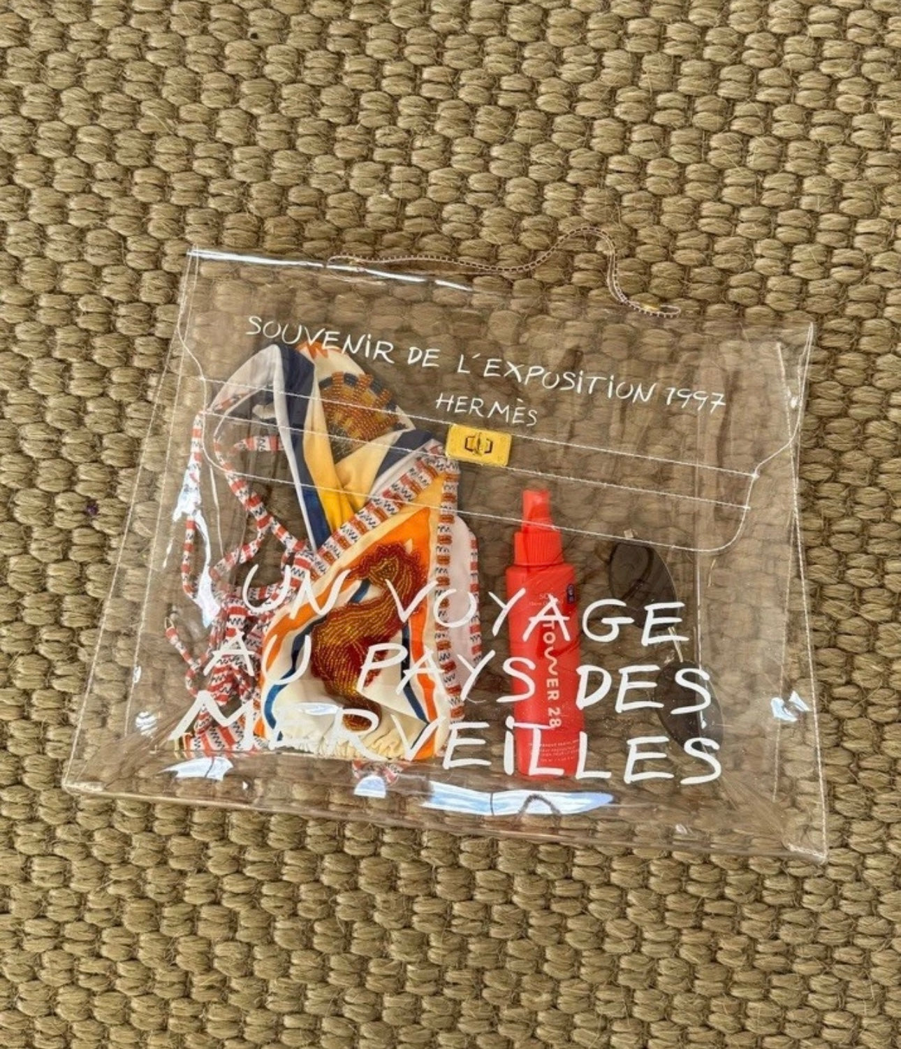 Hermes Clear Kelly tote bag