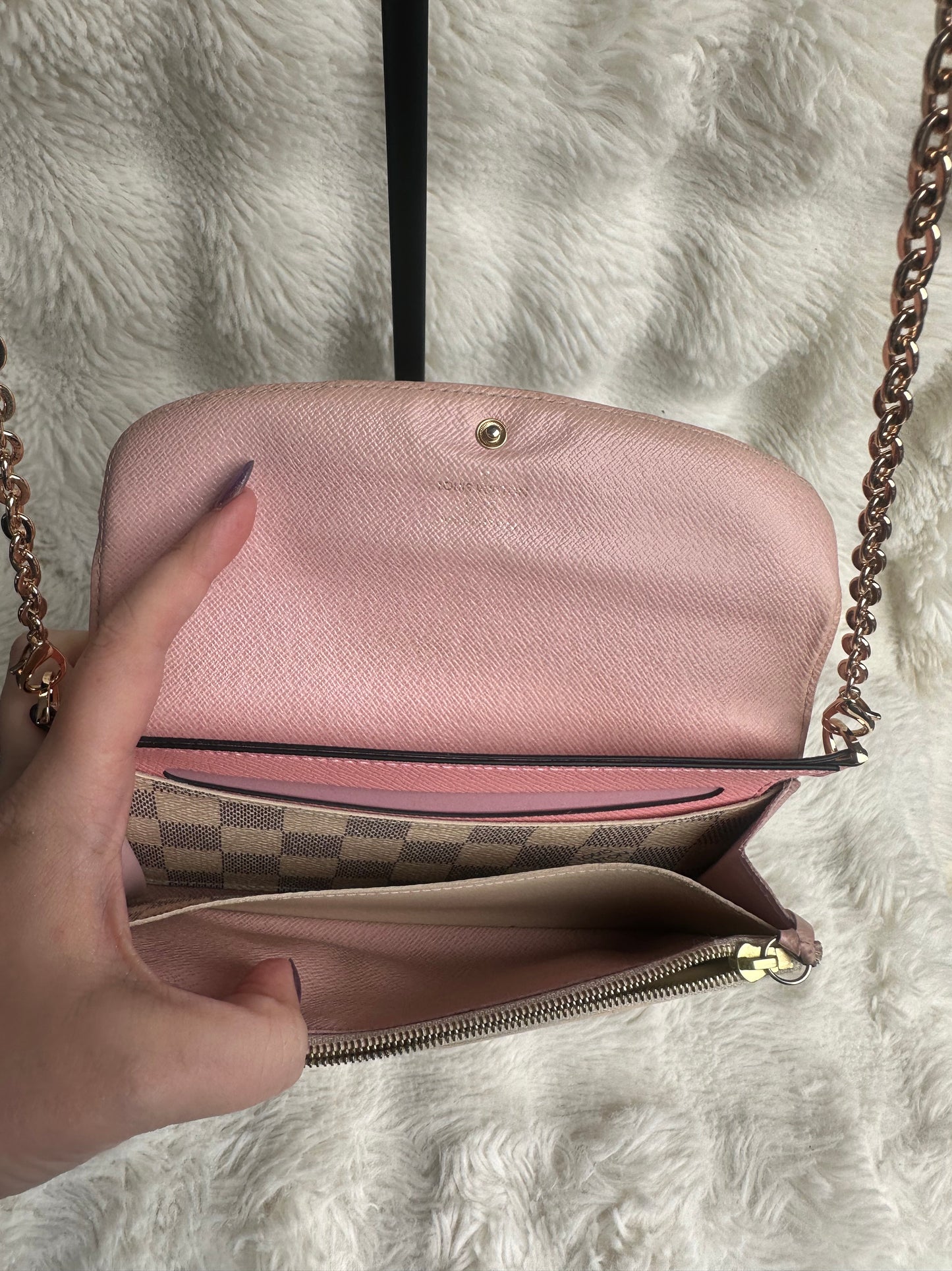 Louis Vuitton Damier Azur WOC bag