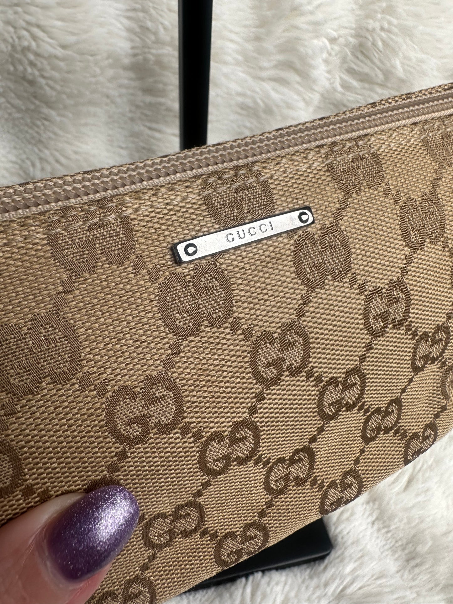 Gold Gucci Boat Pochette
