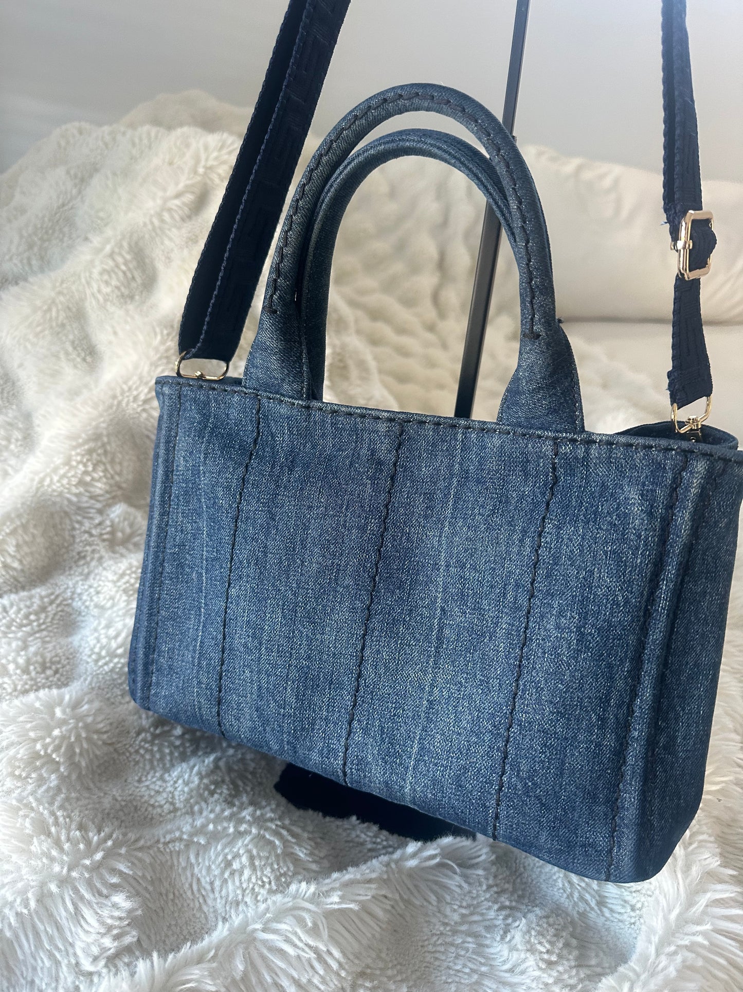 Prada - Denim Canapa 2 Way Tote bag