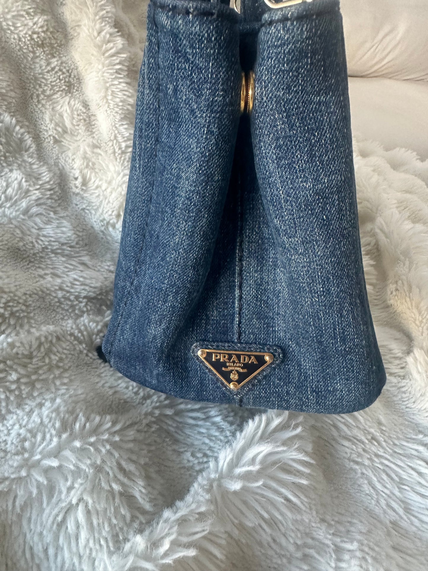 Prada - Denim Canapa 2 Way Tote bag