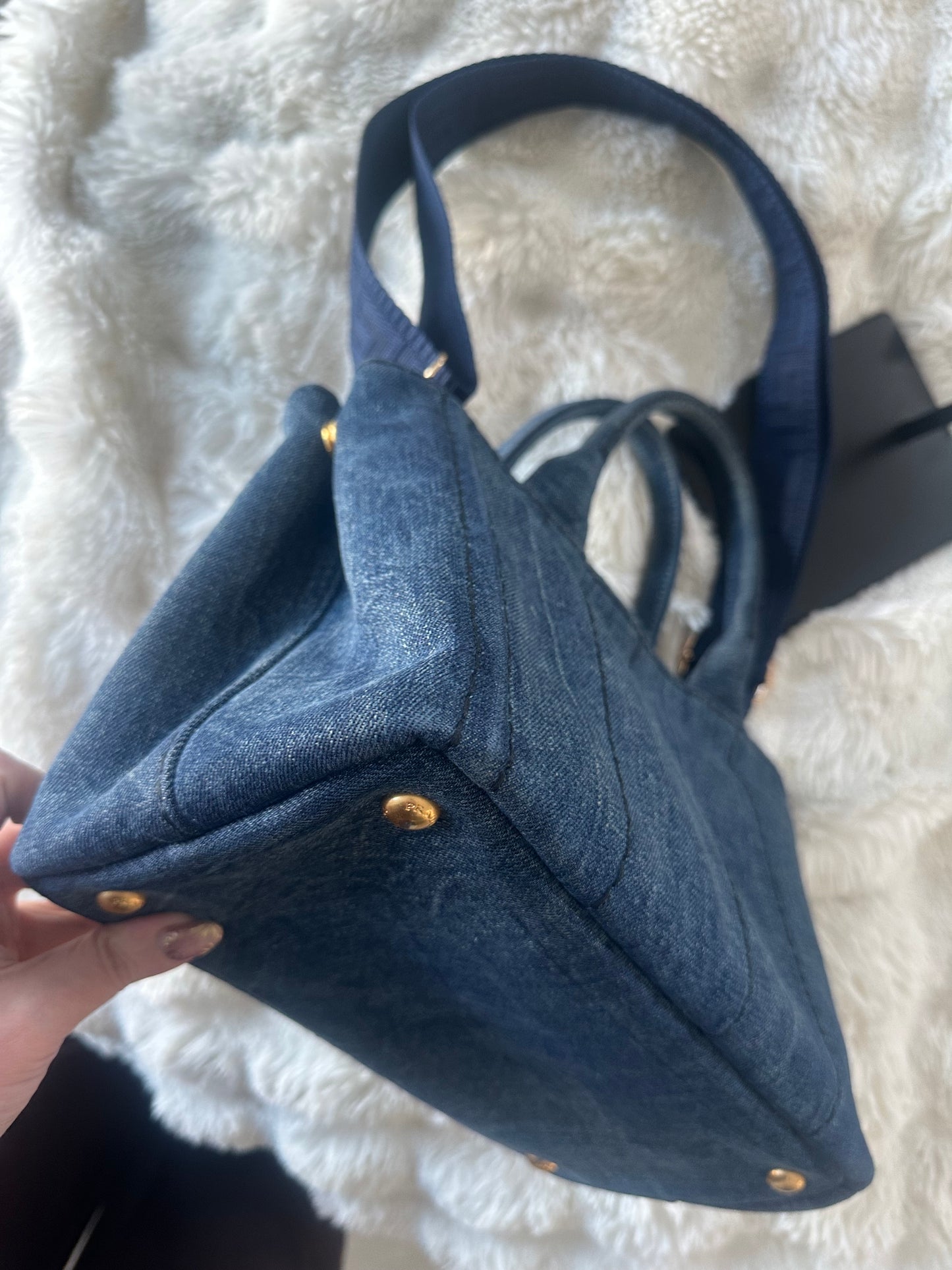 Prada - Denim Canapa 2 Way Tote bag