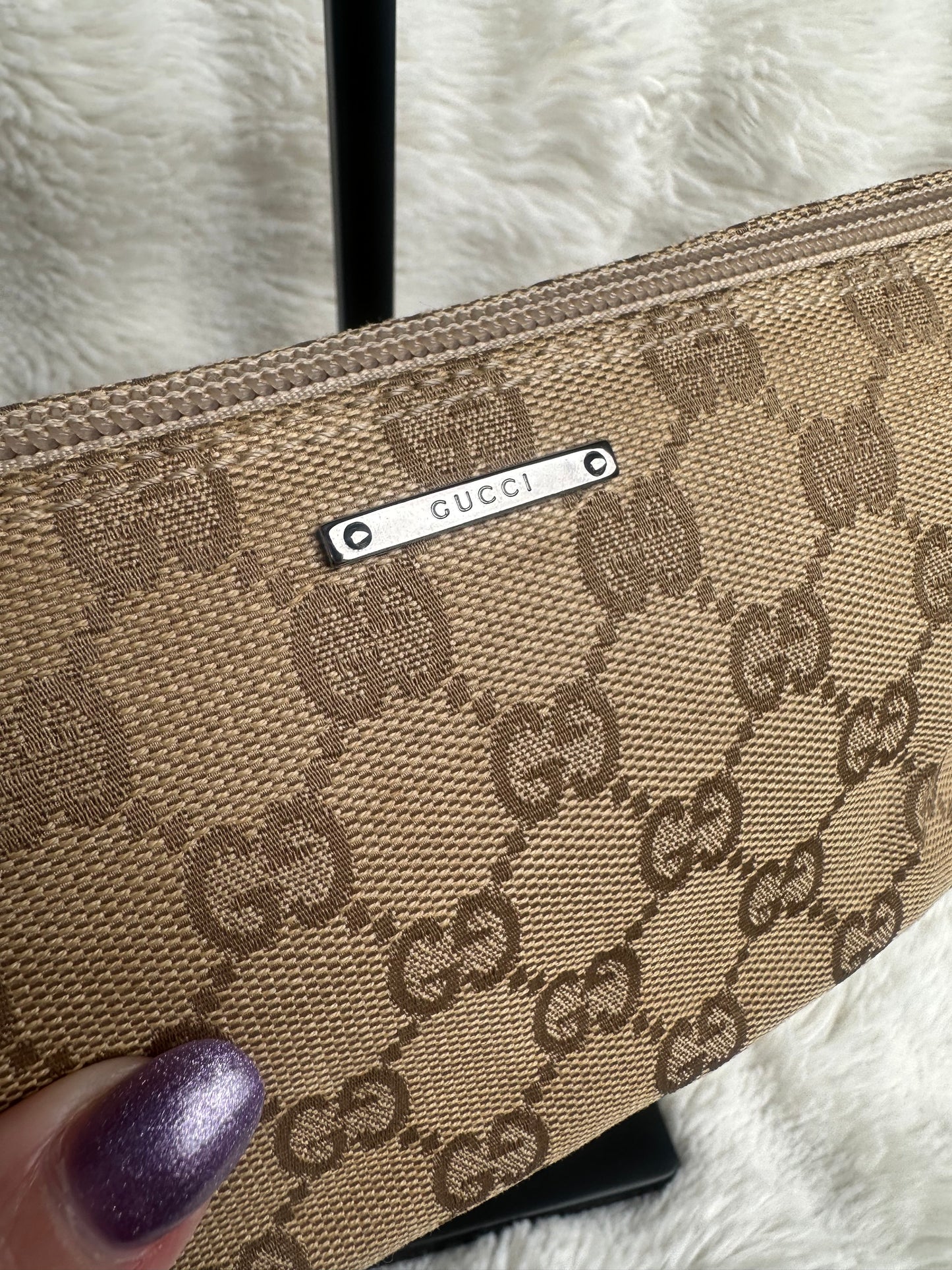 Gold Gucci Boat Pochette