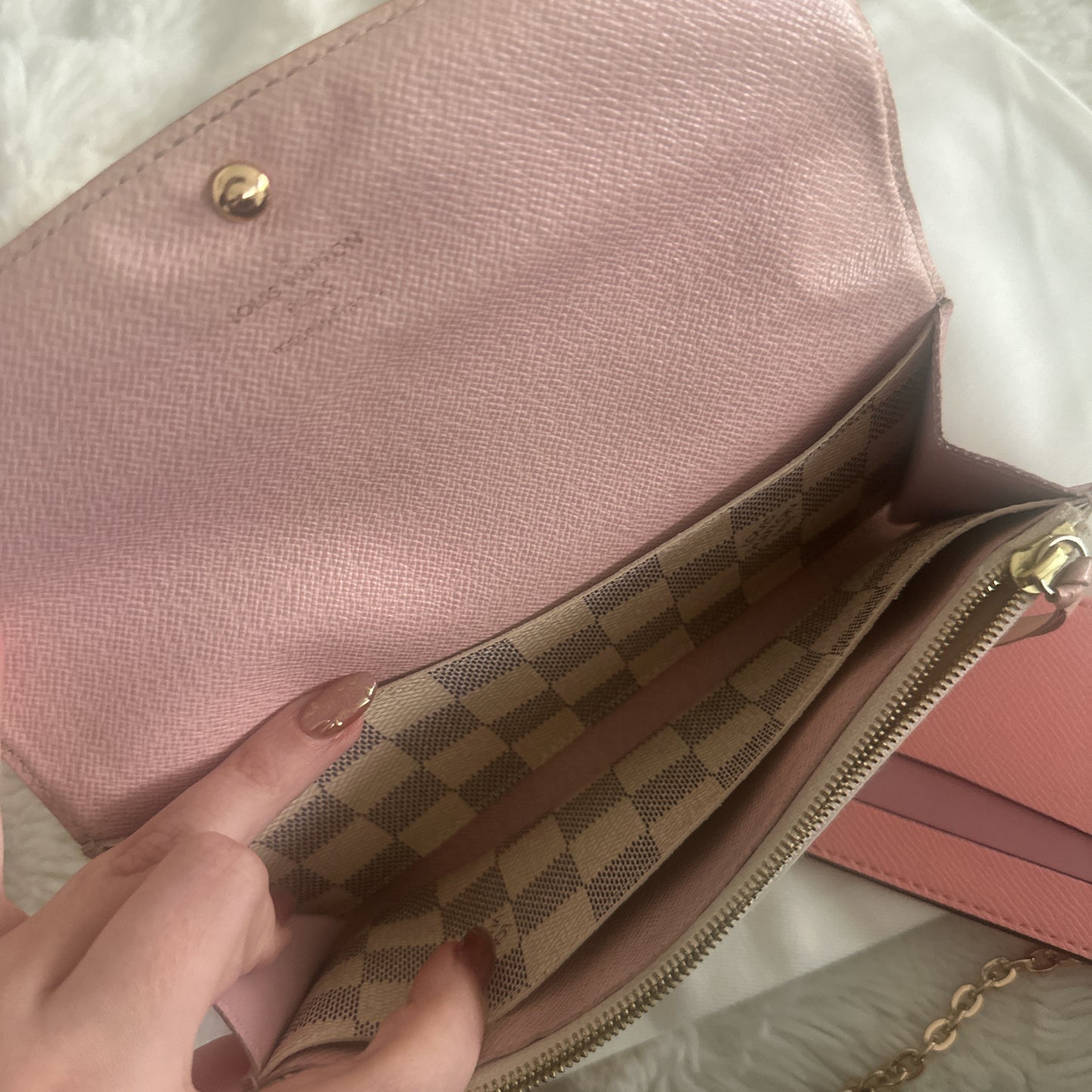 Louis Vuitton Damier Azur WOC bag