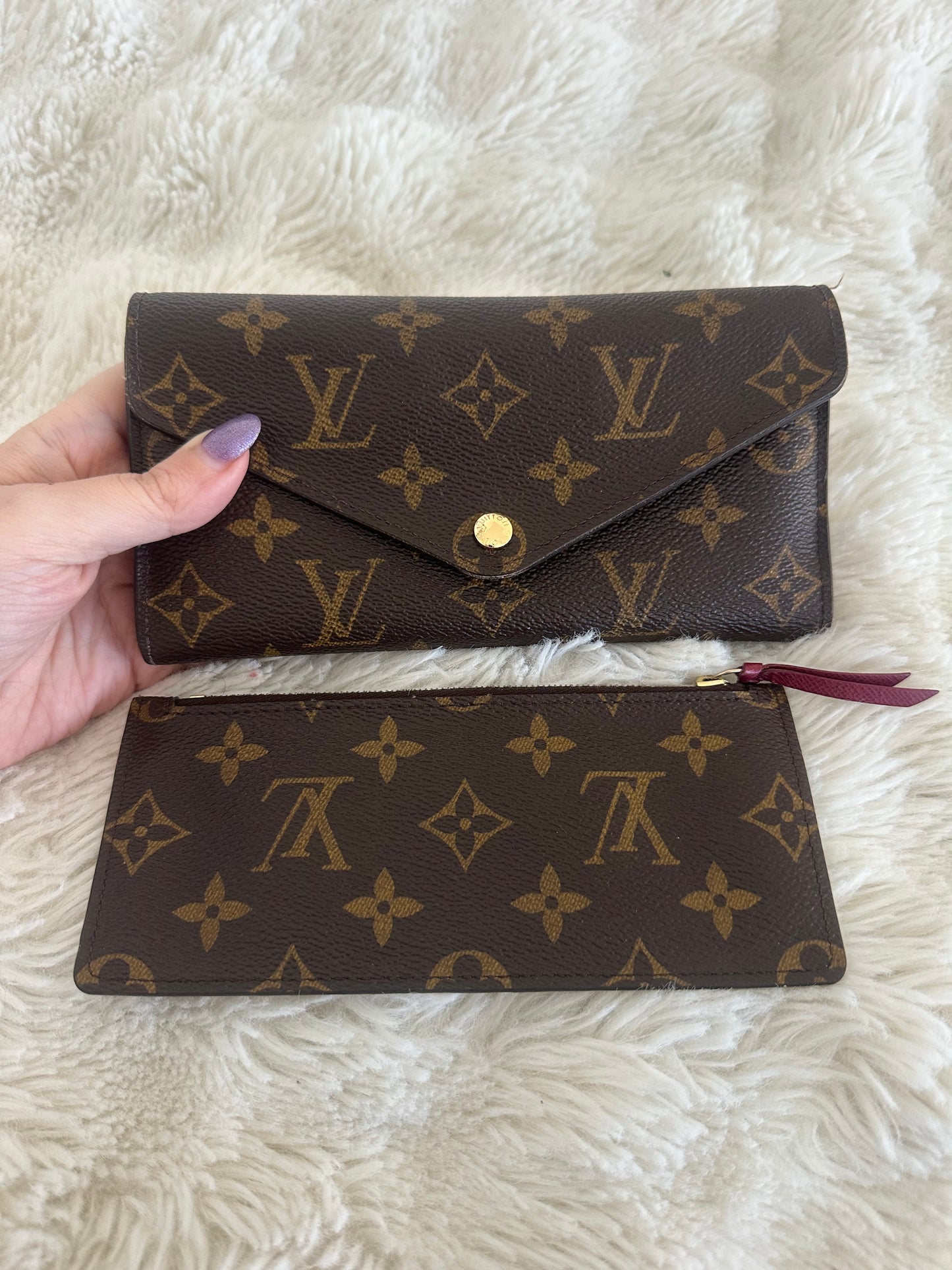 Louis Vuitton wrap wallet with coin purse