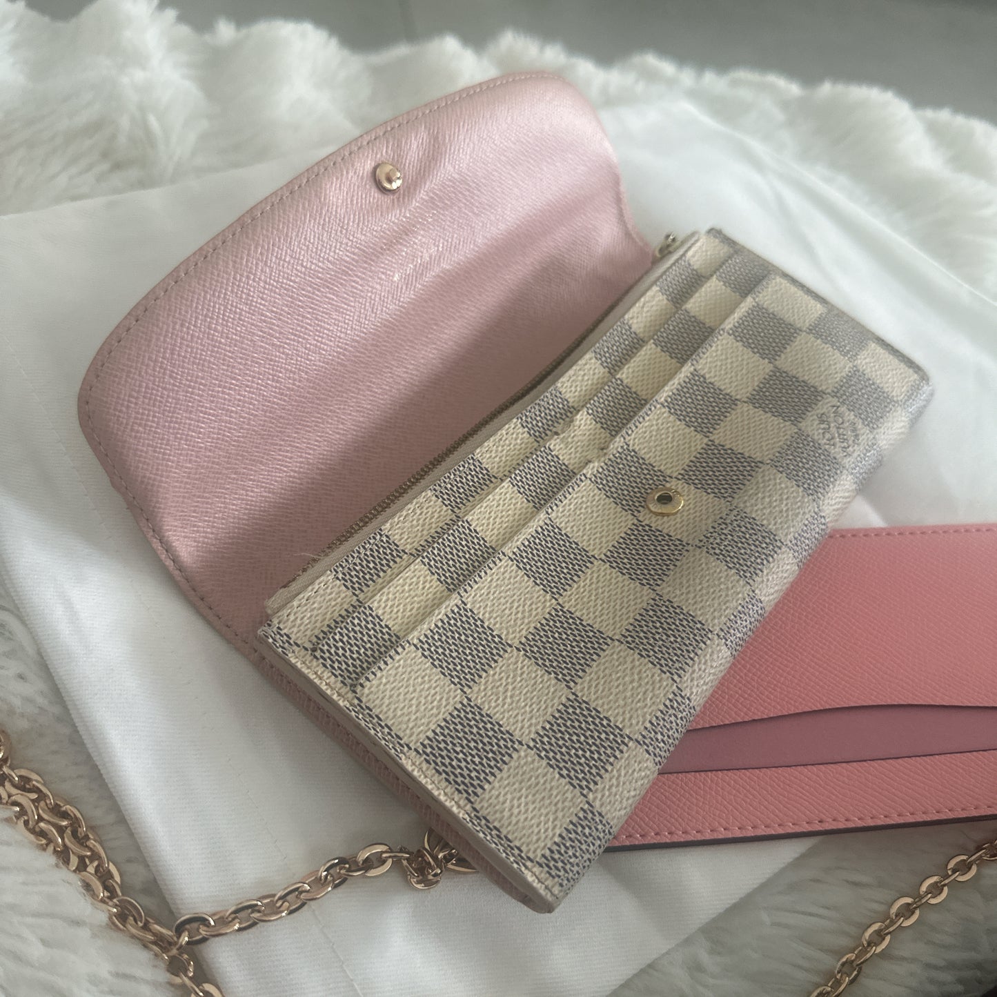 Louis Vuitton Damier Azur WOC bag