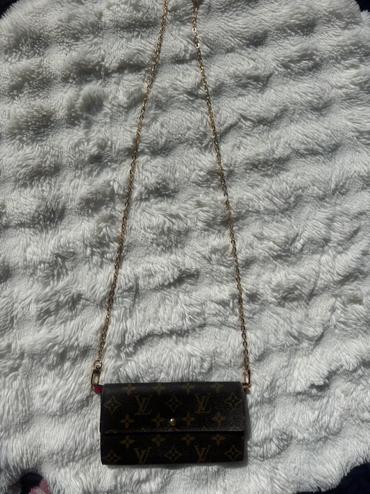 Louis Vuitton wallet on chain pochette bag