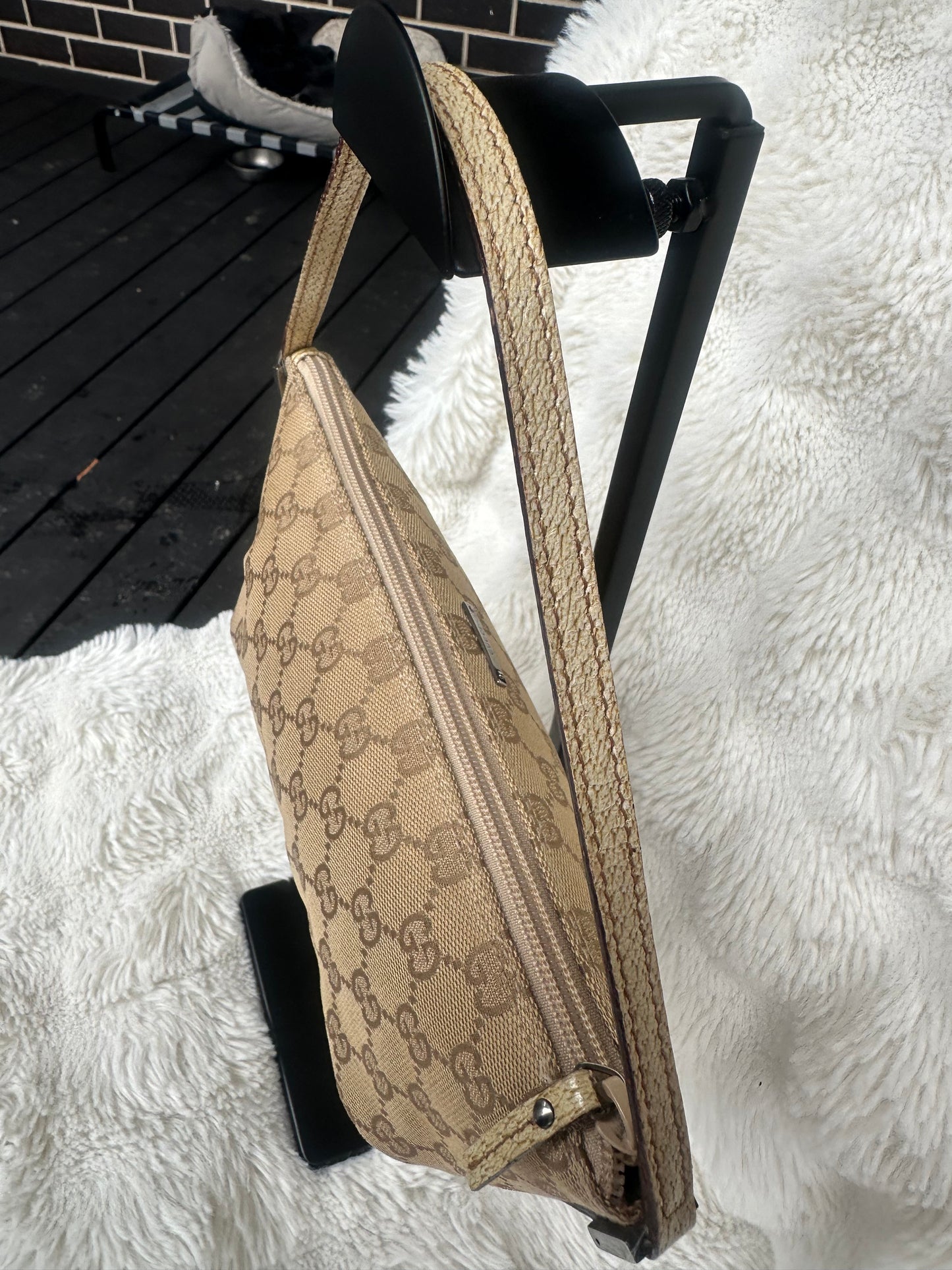 Gold Gucci Boat Pochette