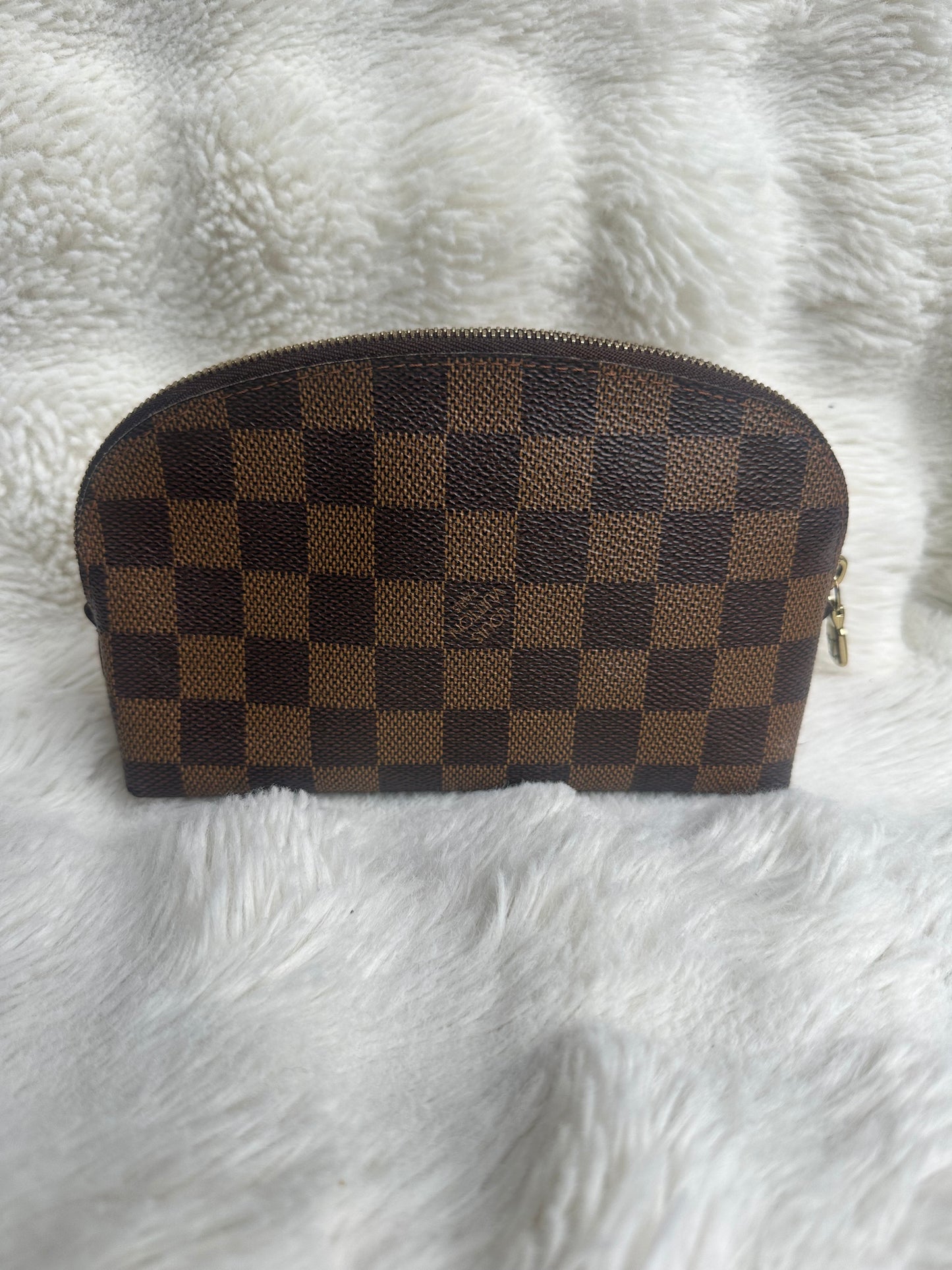 Louis Vuitton monogram PM cosmetic case Damier Ebony