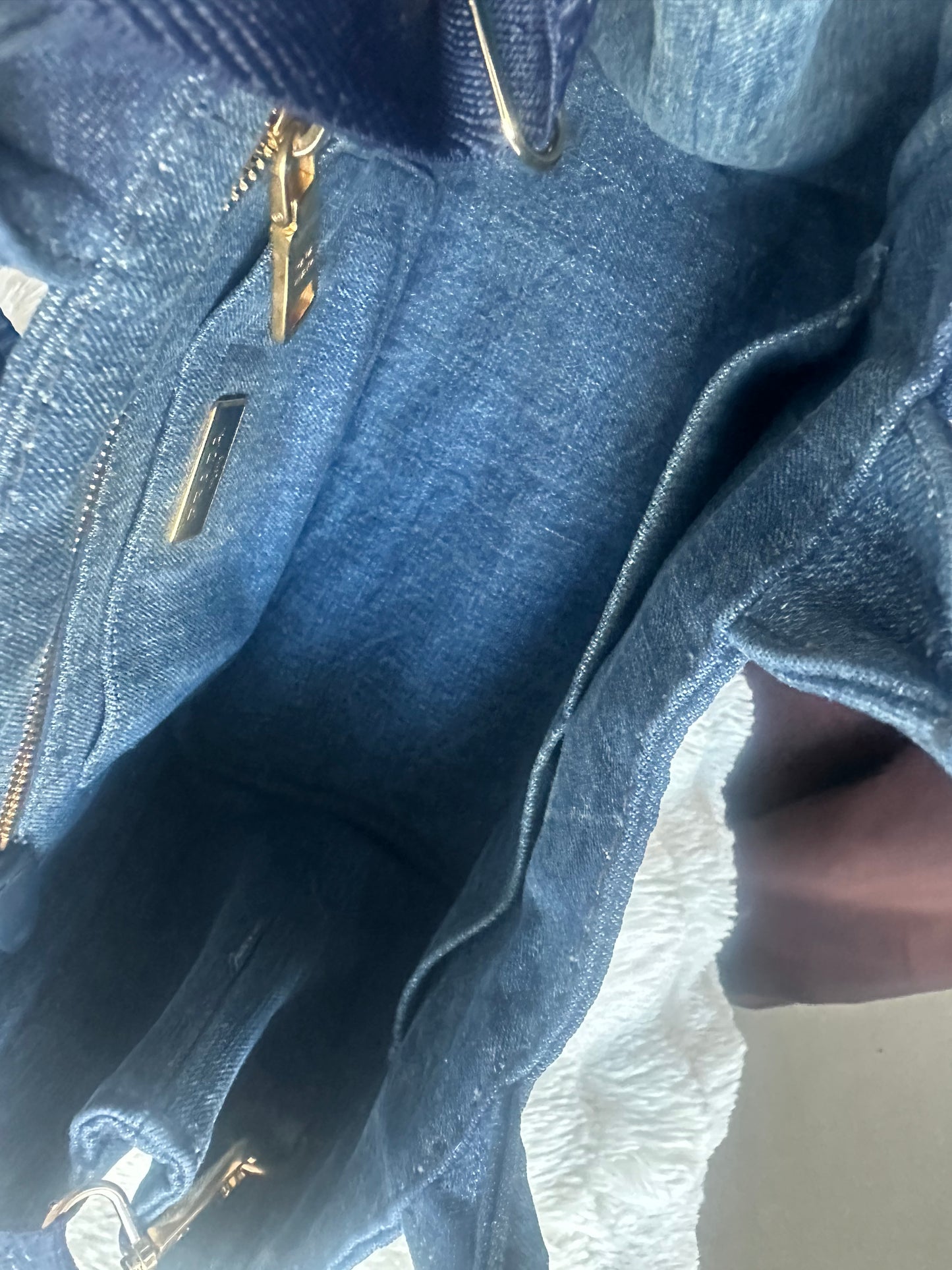 Prada - Denim Canapa 2 Way Tote bag