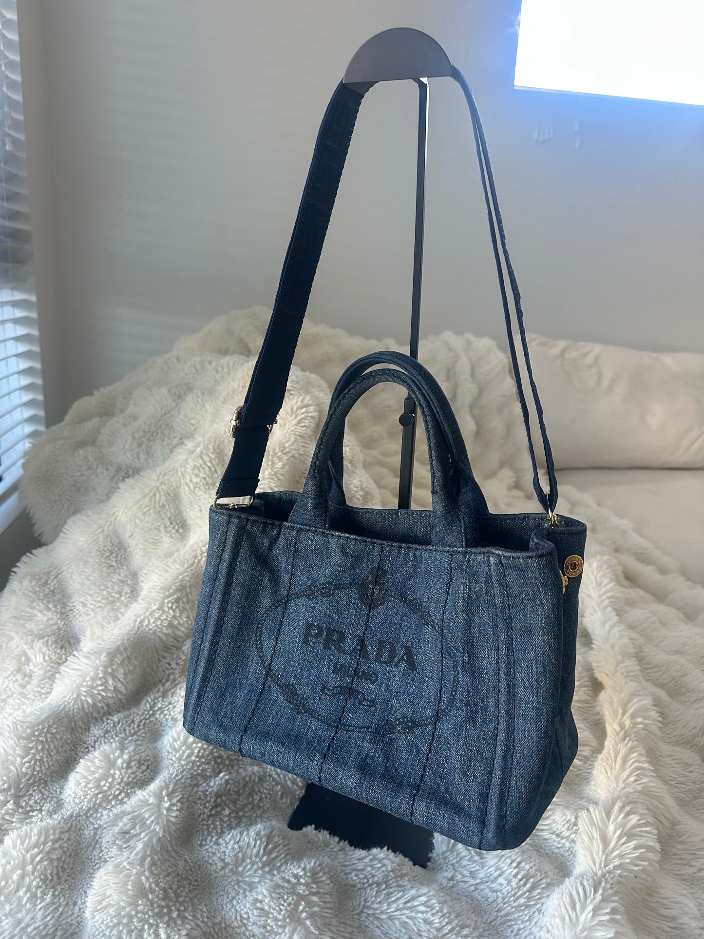Prada - Denim Canapa 2 Way Tote bag