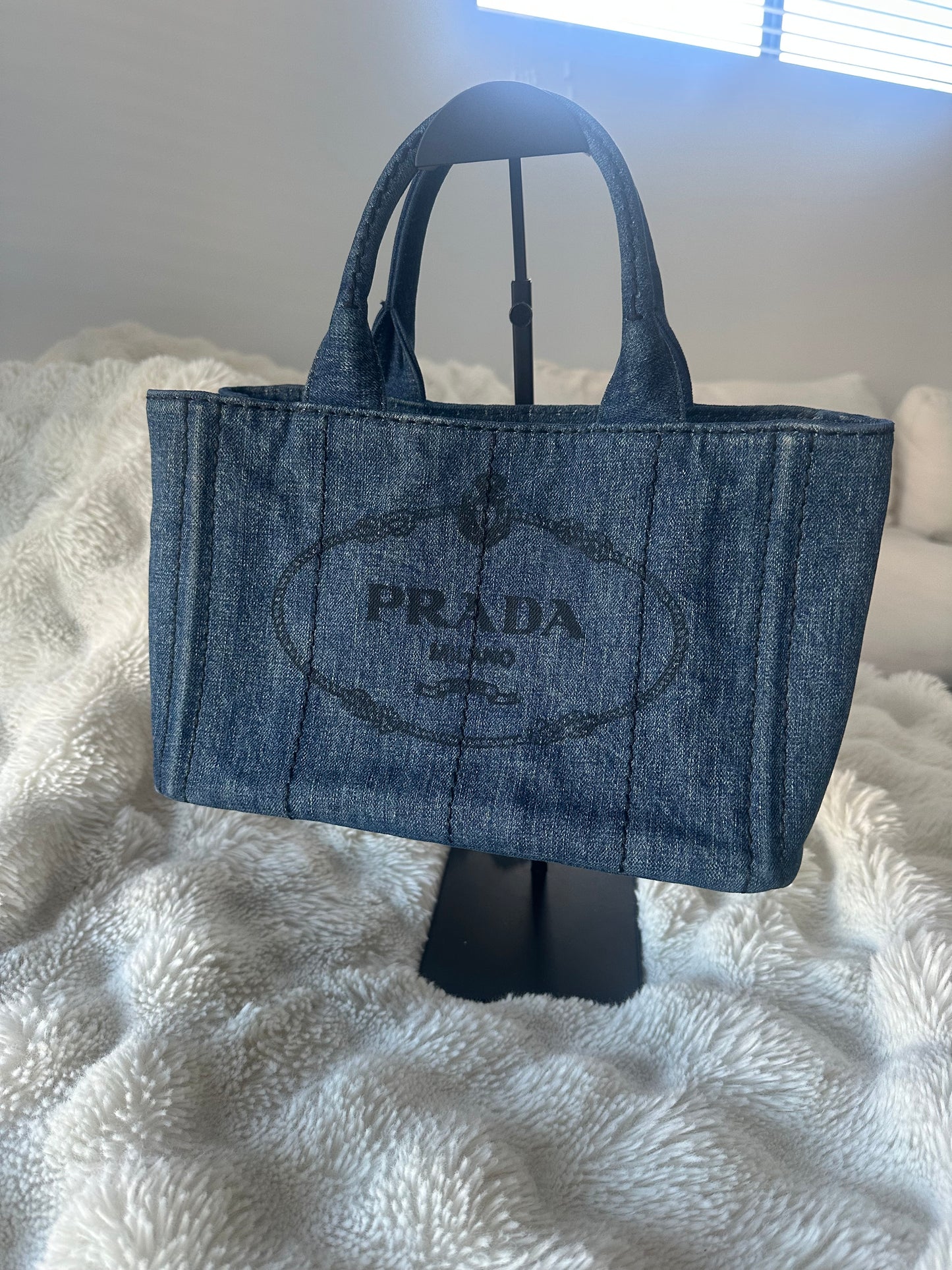 Prada - Denim Canapa 2 Way Tote bag