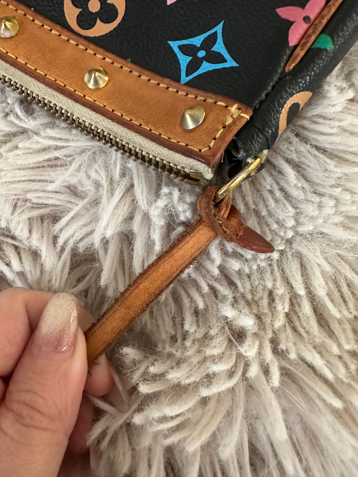 Louis Vuitton Pochette Takashi Murakami black