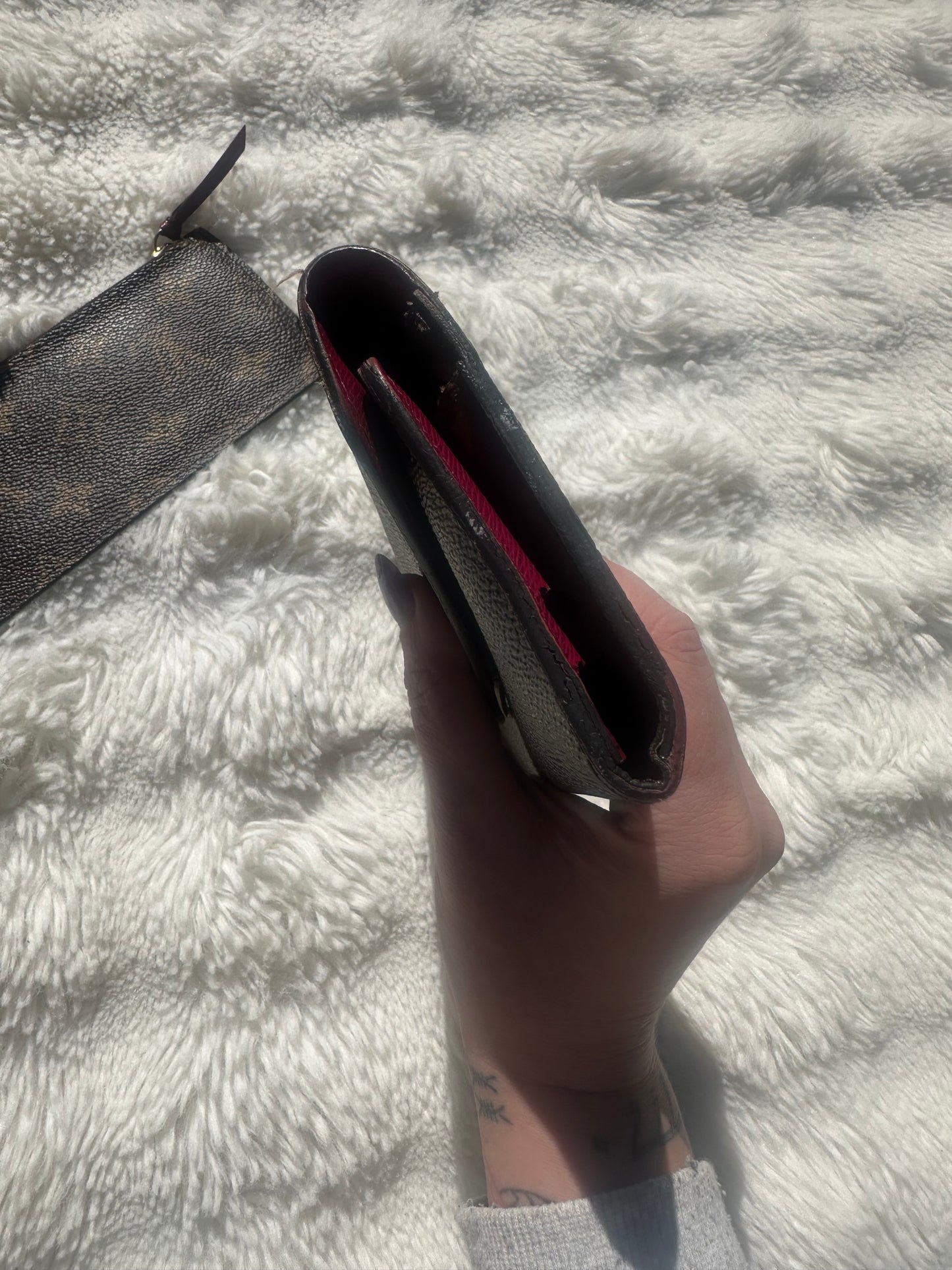 Louis Vuitton wrap wallet with coin purse