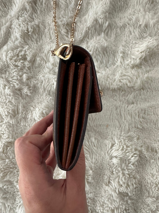 Louis Vuitton Monogram wallet on chain crossbody