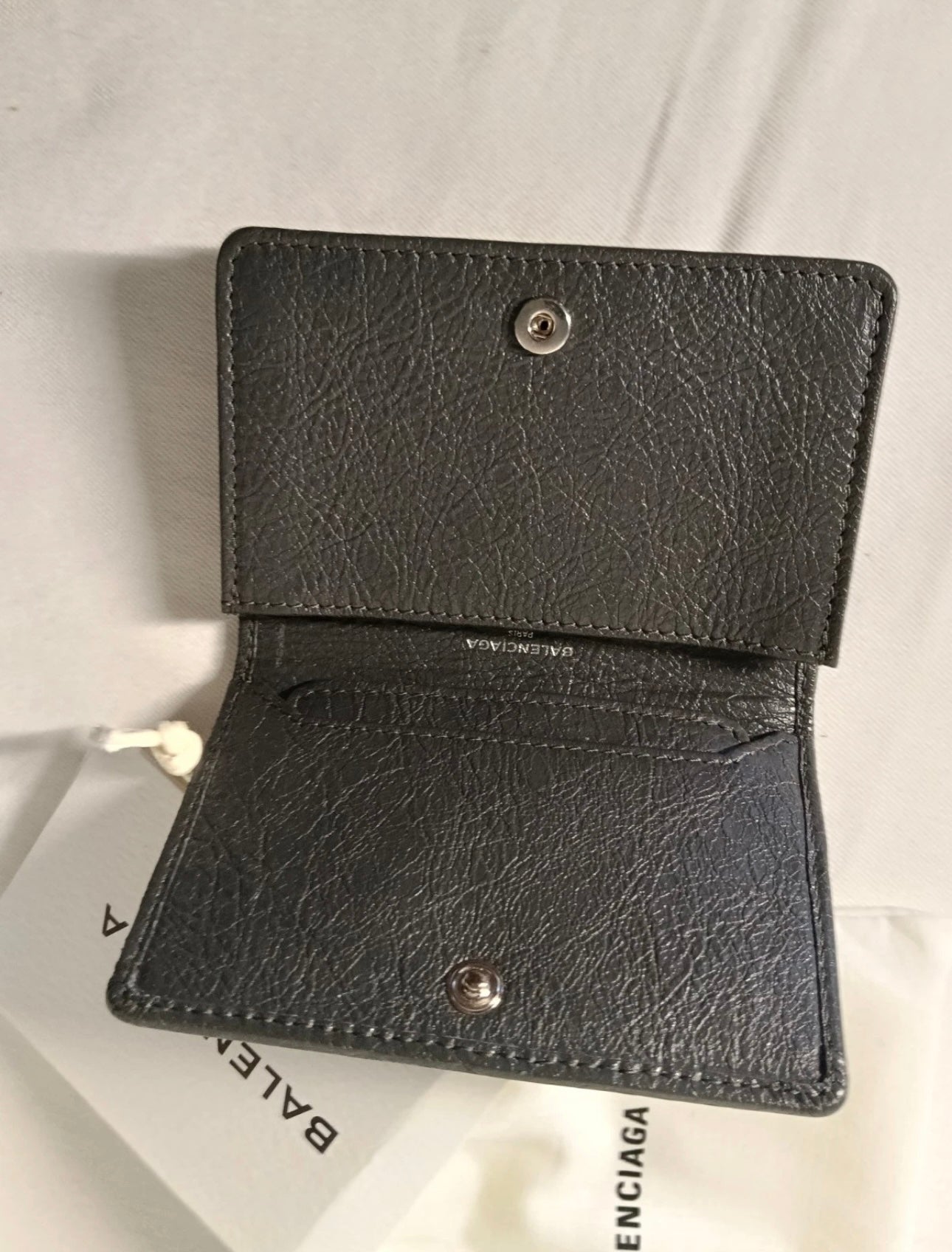 Balenciaga Le city Mini Wallet in shade Volcanic Rock