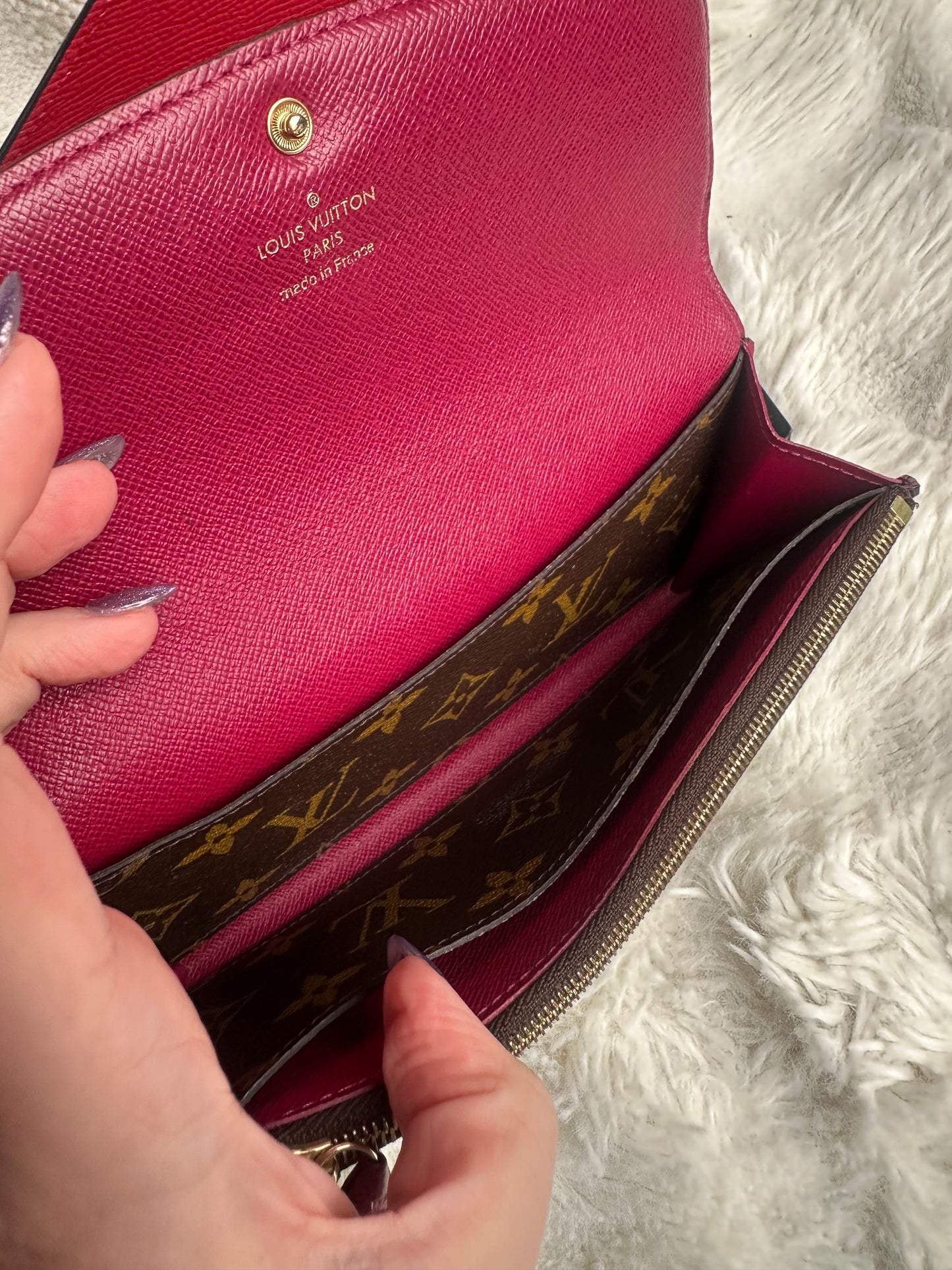 Louis Vuitton wallet on chain shoulder bag