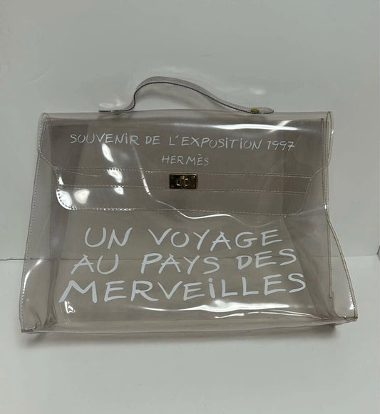 Hermes Clear Kelly tote bag
