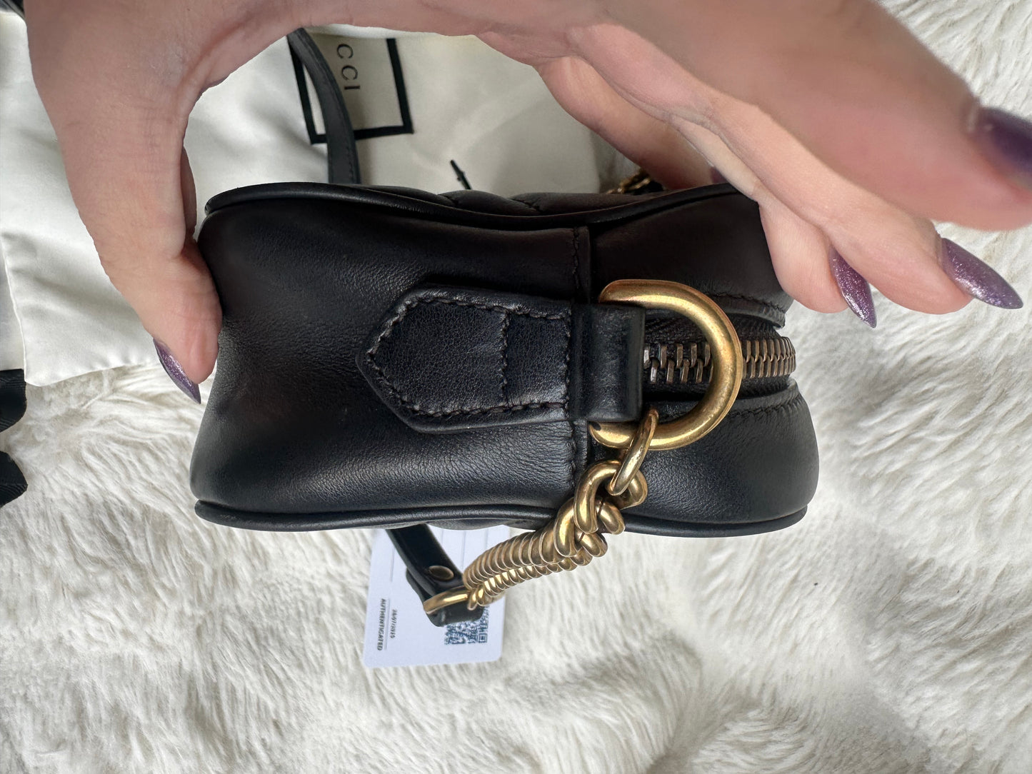 GUCCI GG Marmont Camera Bag Black