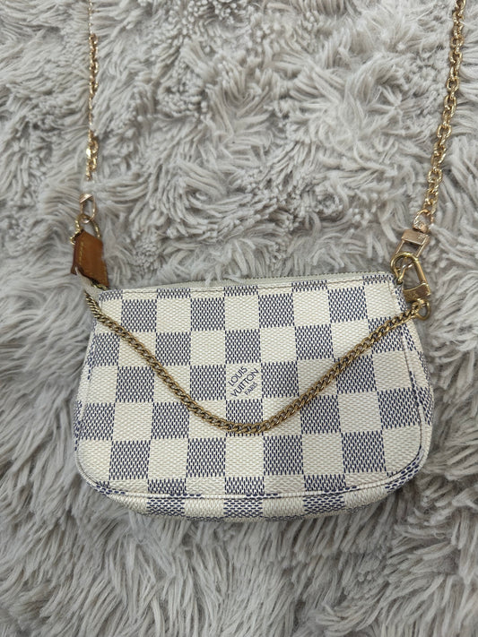 Mini Pochette Accessoires Damier Azur