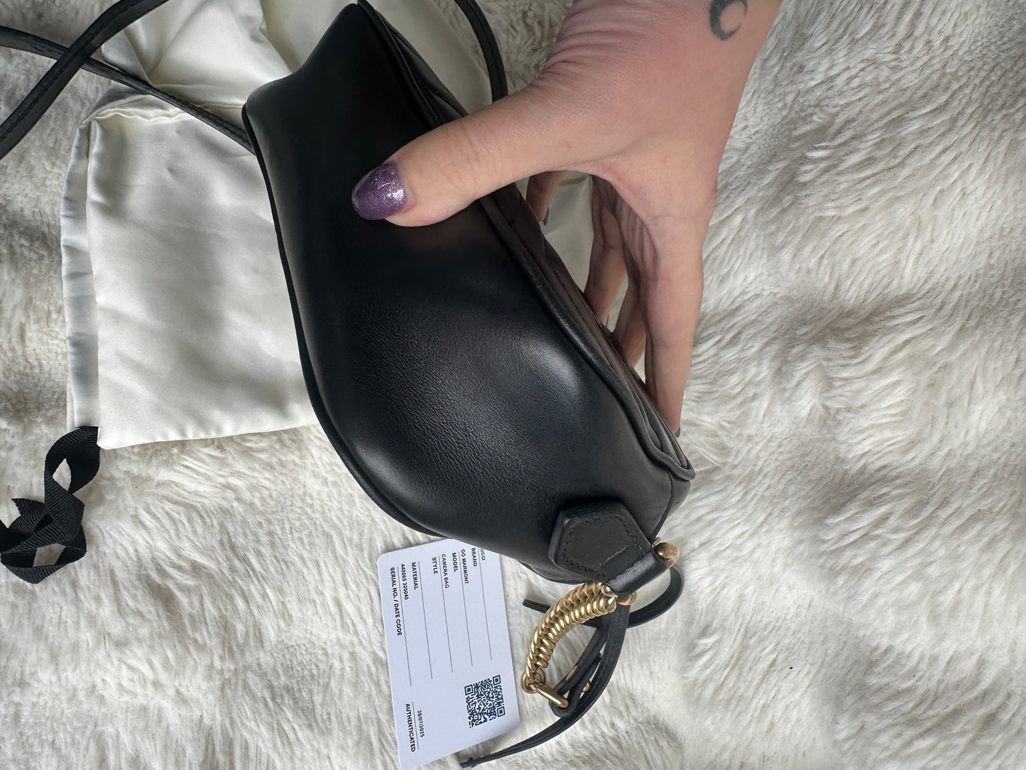 GUCCI GG Marmont Camera Bag Black