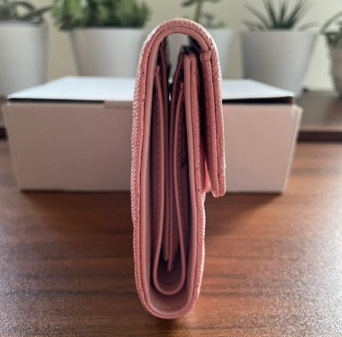 Chanel - Pink card holder small purse