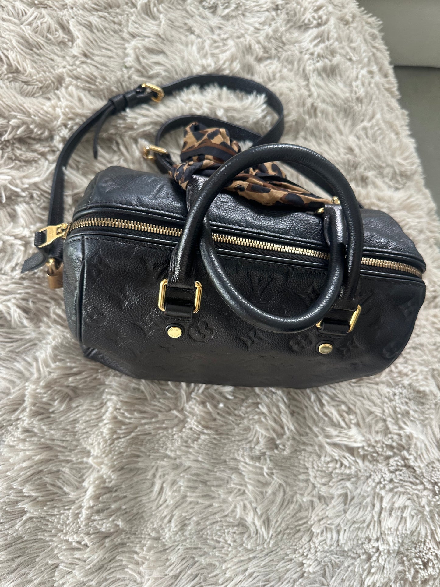 Black Louis Vuitton speedy