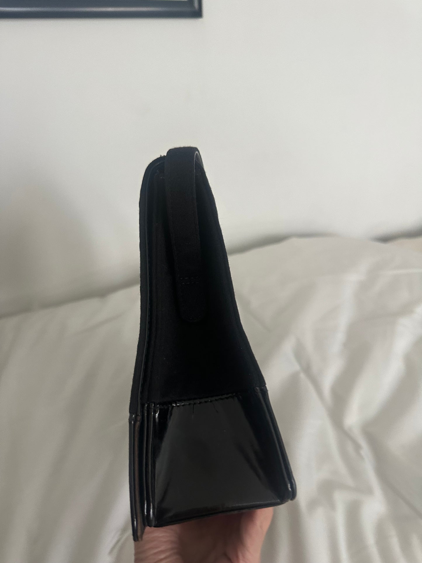 Chanel black patent bag