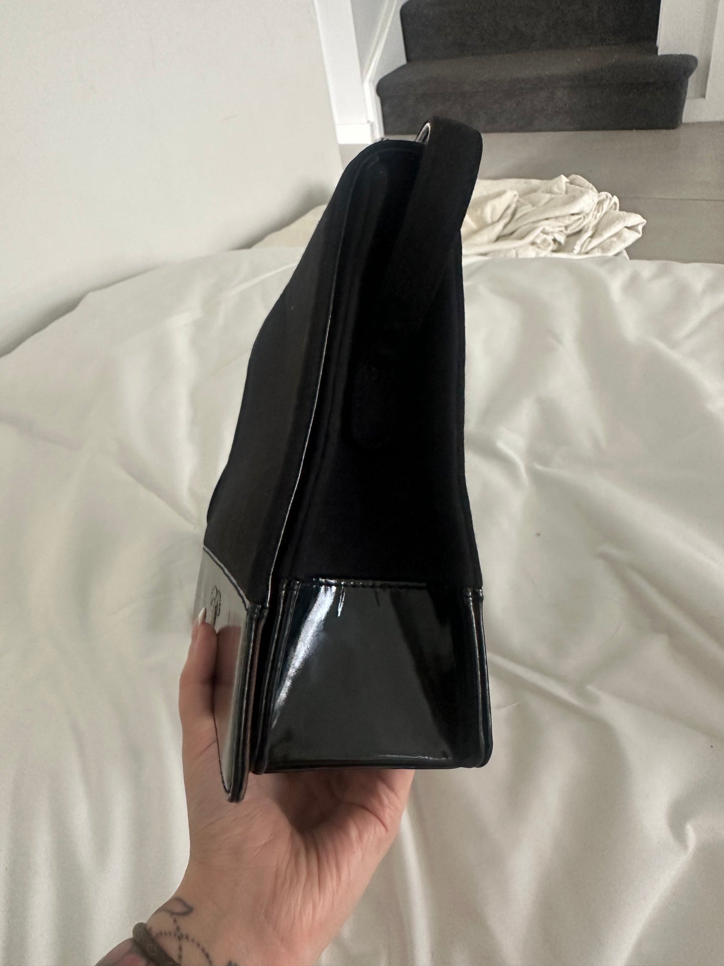 Chanel black patent bag