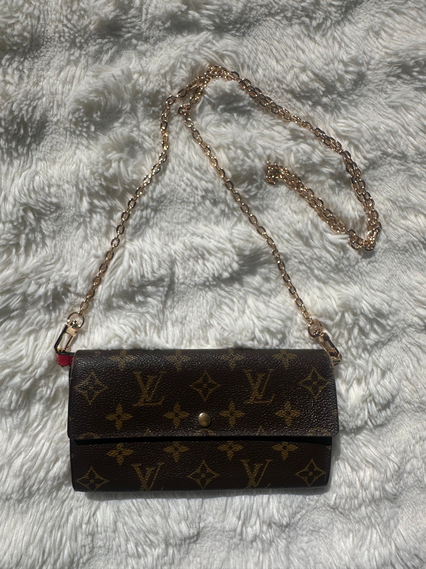 Louis Vuitton wallet on chain pochette bag