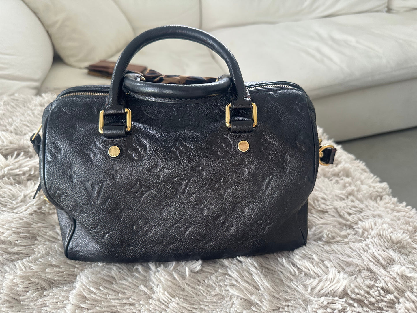 Black Louis Vuitton speedy