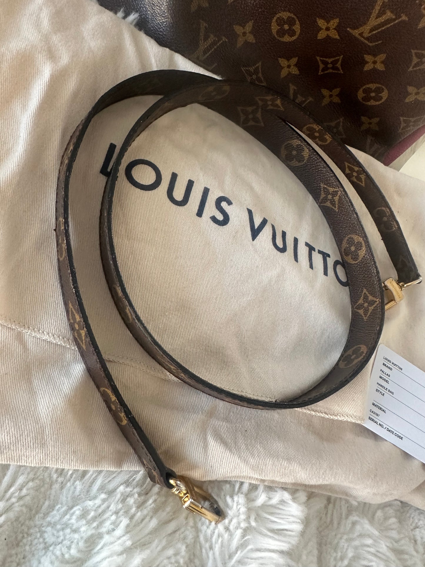 Louis Vuitton - Pallas BB monogram - raisin