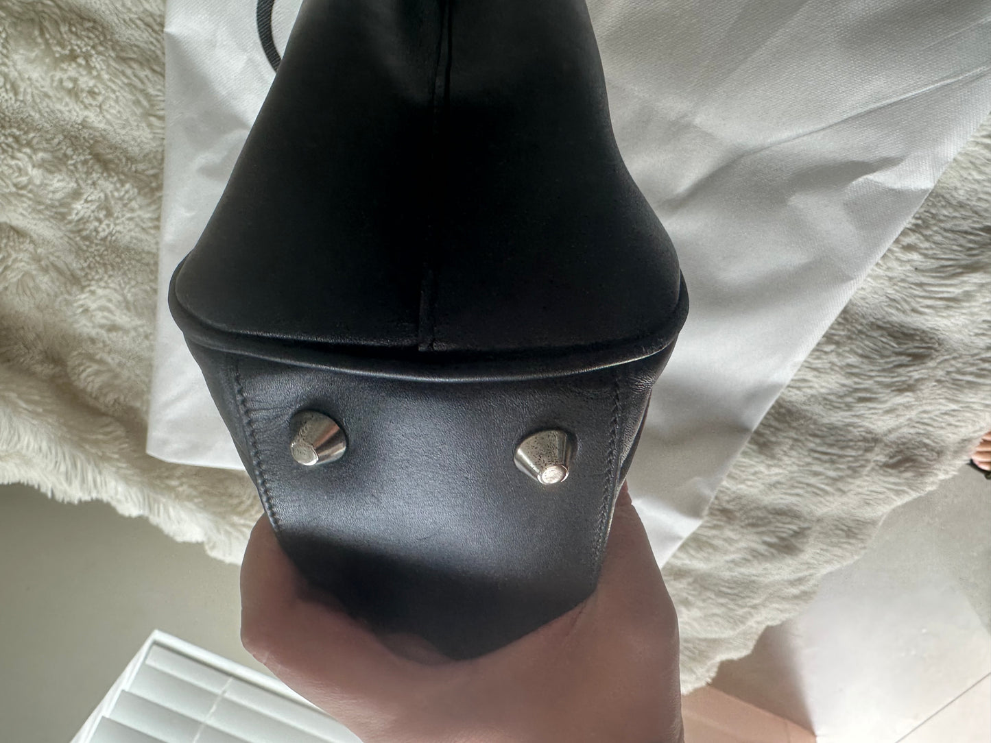 SAINT LAURENT - chevron leather Cassandra shopping tote