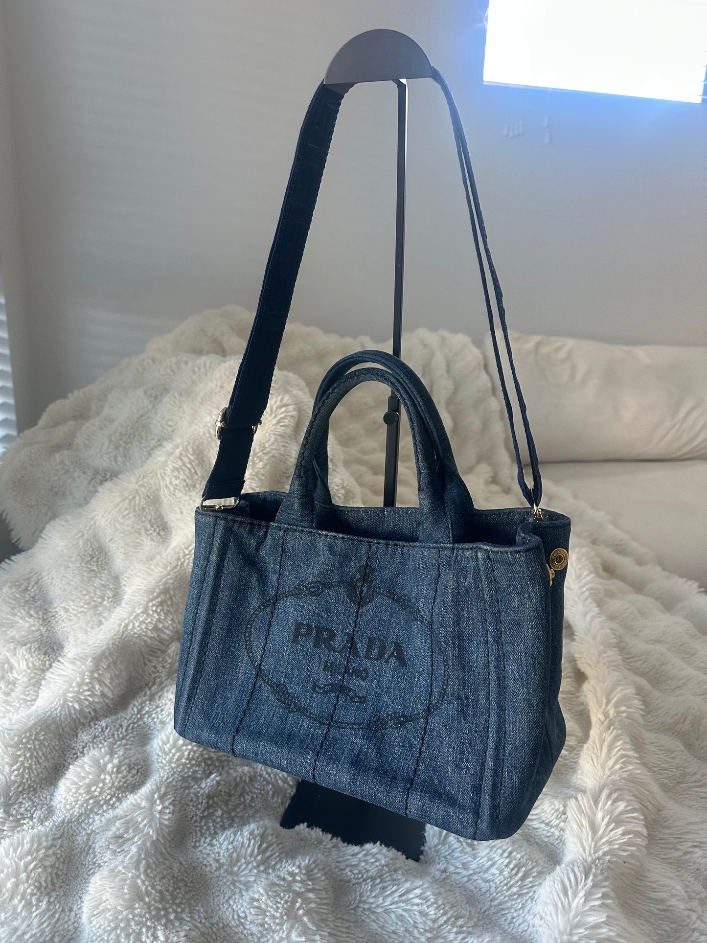 Prada - Denim Canapa 2 Way Tote bag