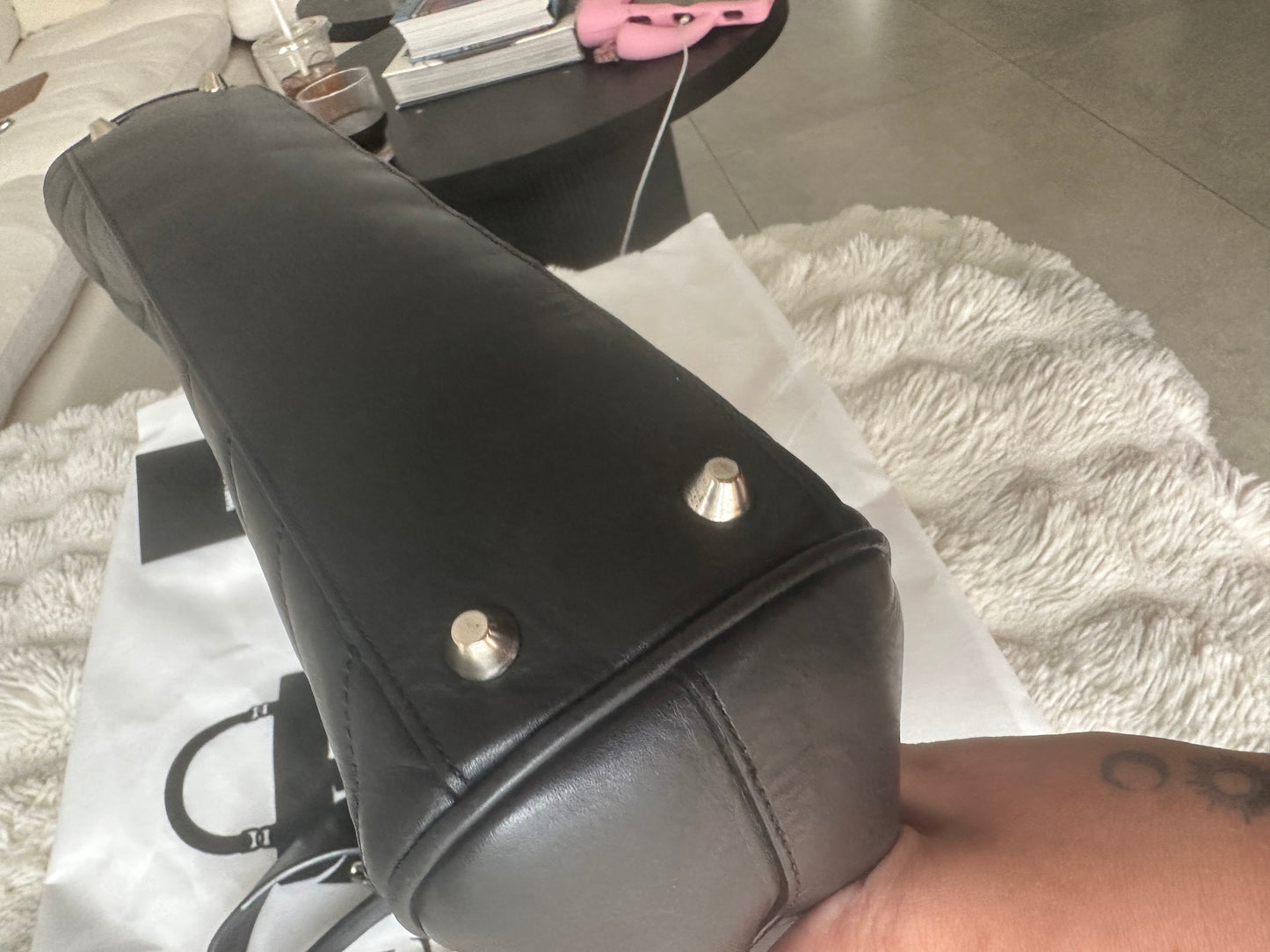 SAINT LAURENT - chevron leather Cassandra shopping tote