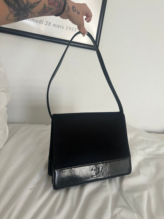 Chanel black patent bag