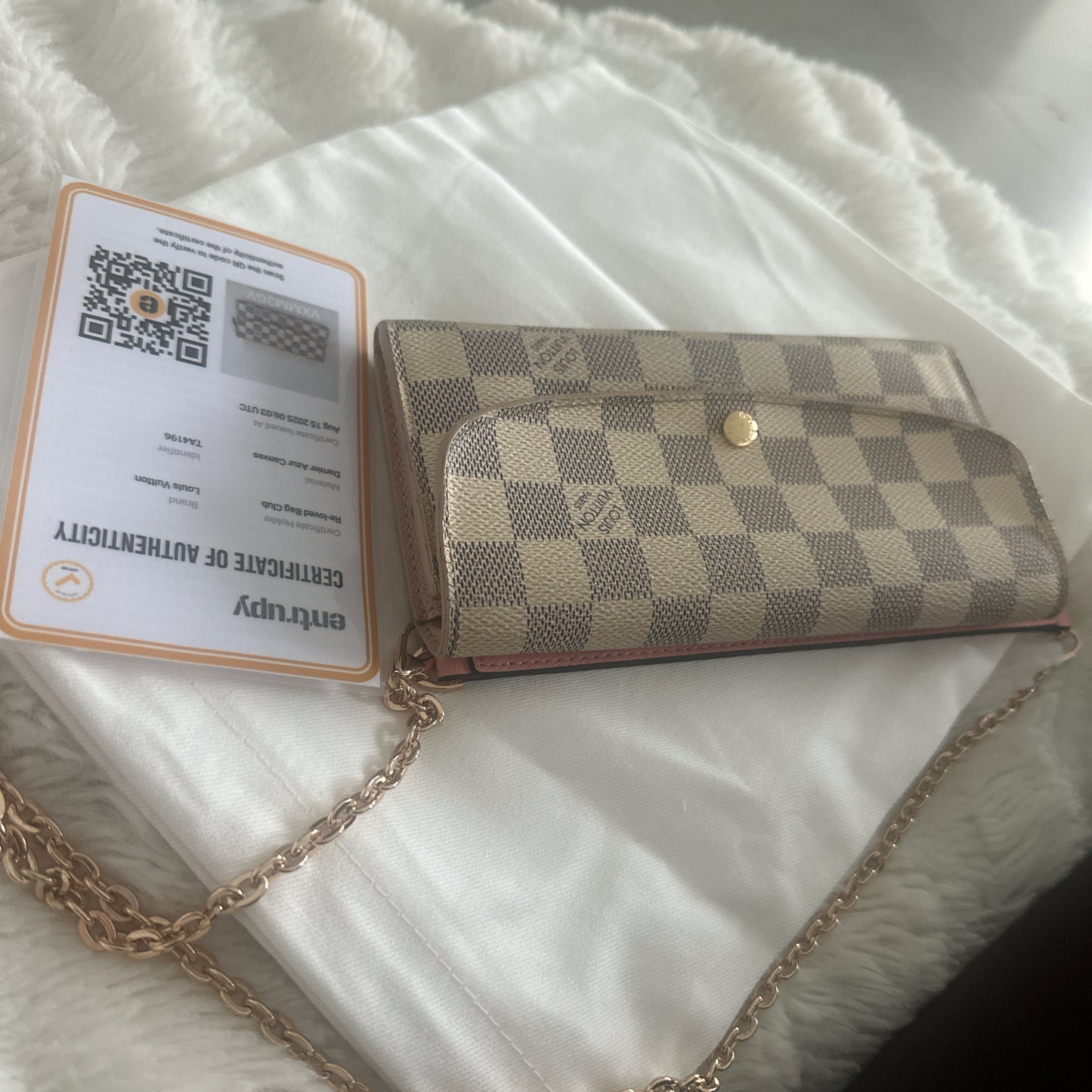 Louis Vuitton Damier Azur WOC bag