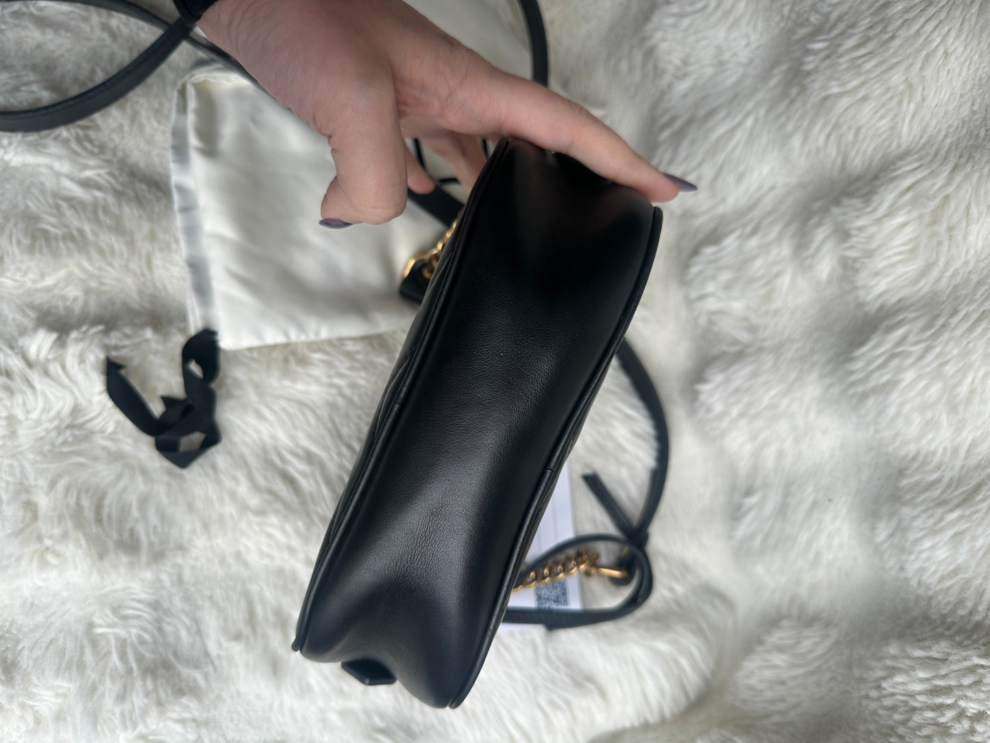 GUCCI GG Marmont Camera Bag Black