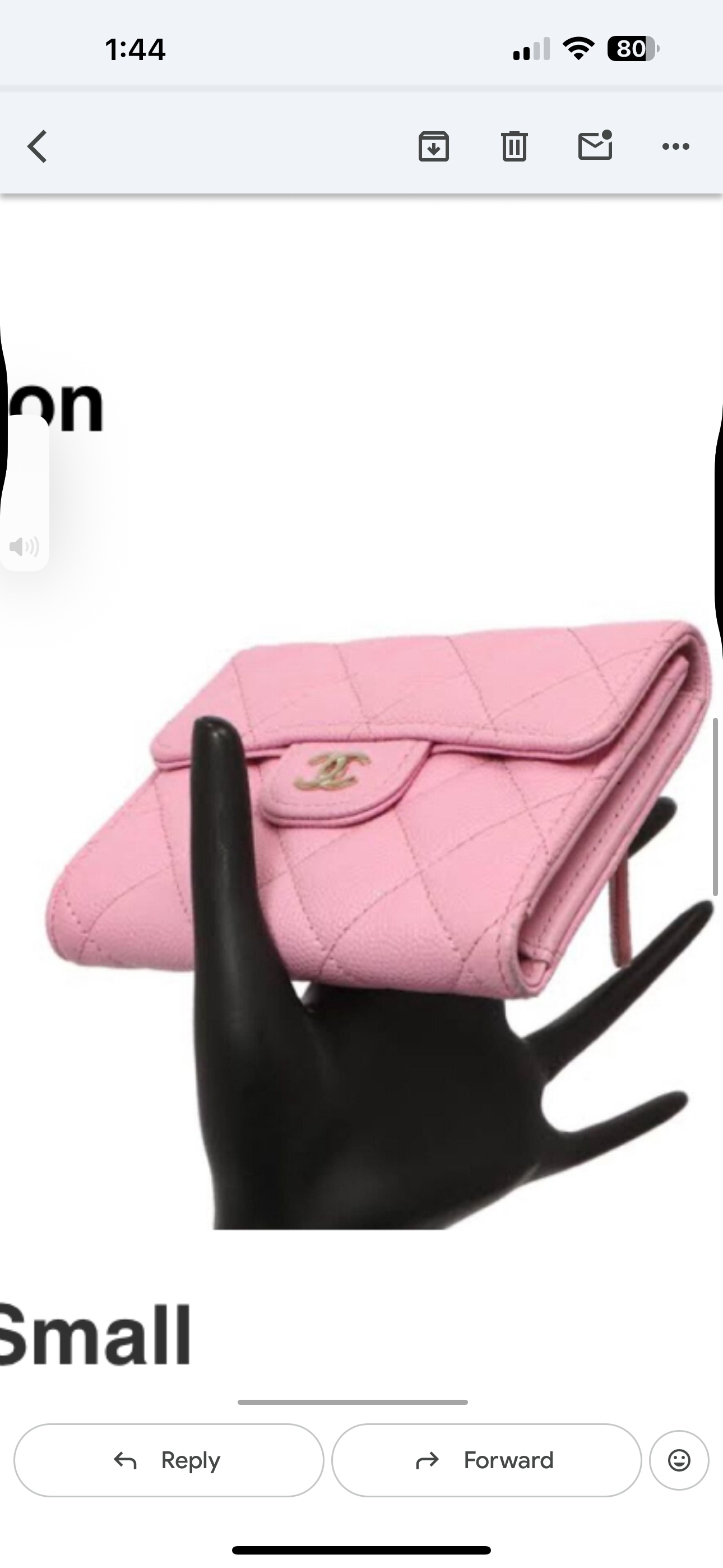 Chanel - Pink card holder small purse