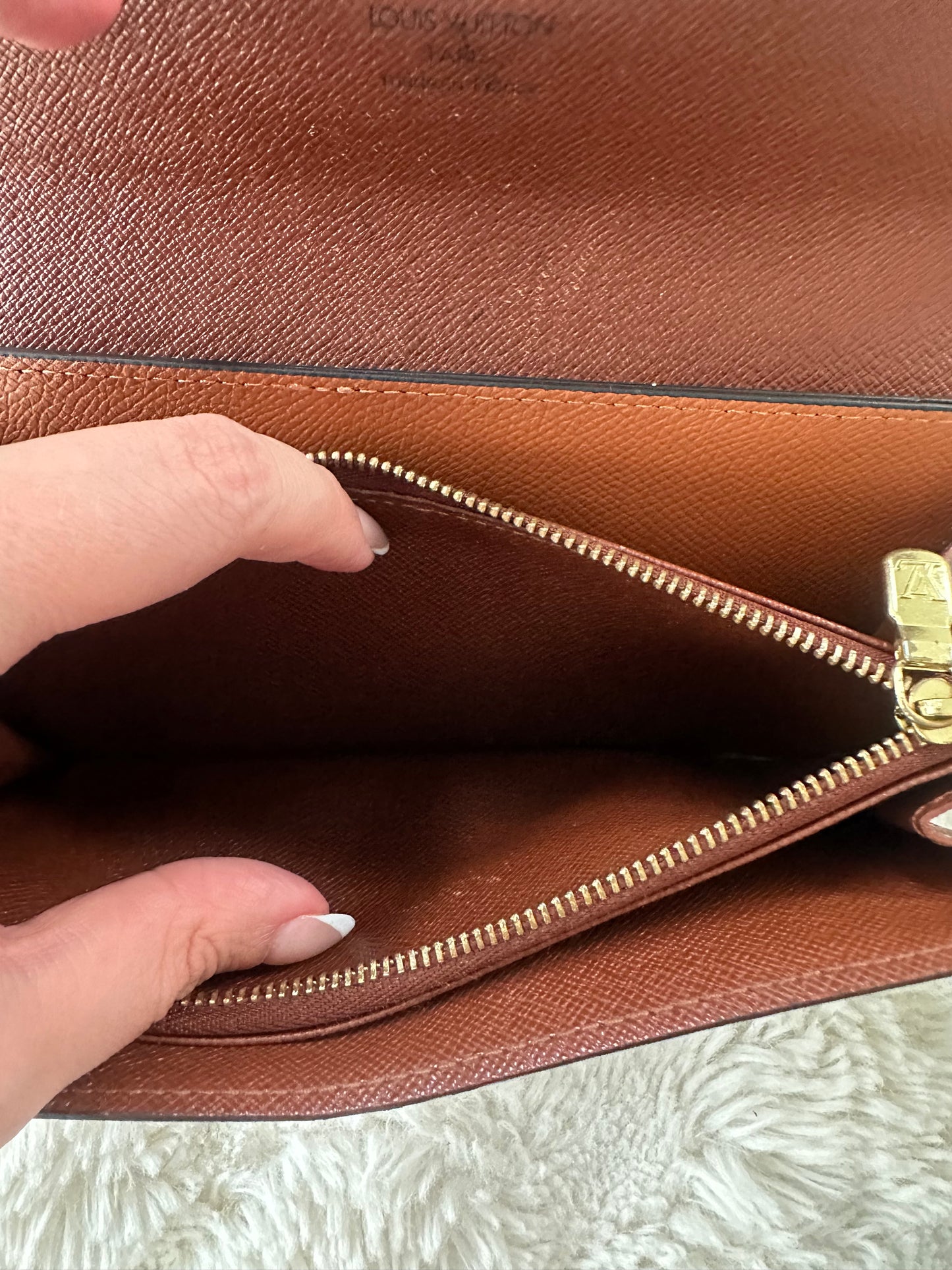 Louis Vuitton Monogram wallet on chain crossbody