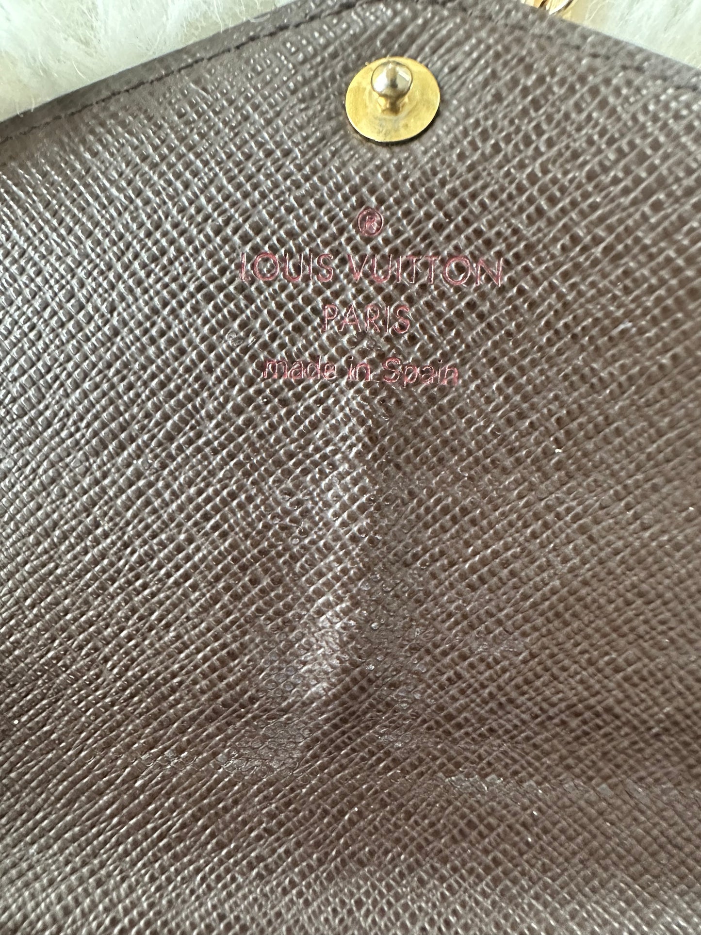 Louis Vuitton - Damier Ebene cross body wallet on chain