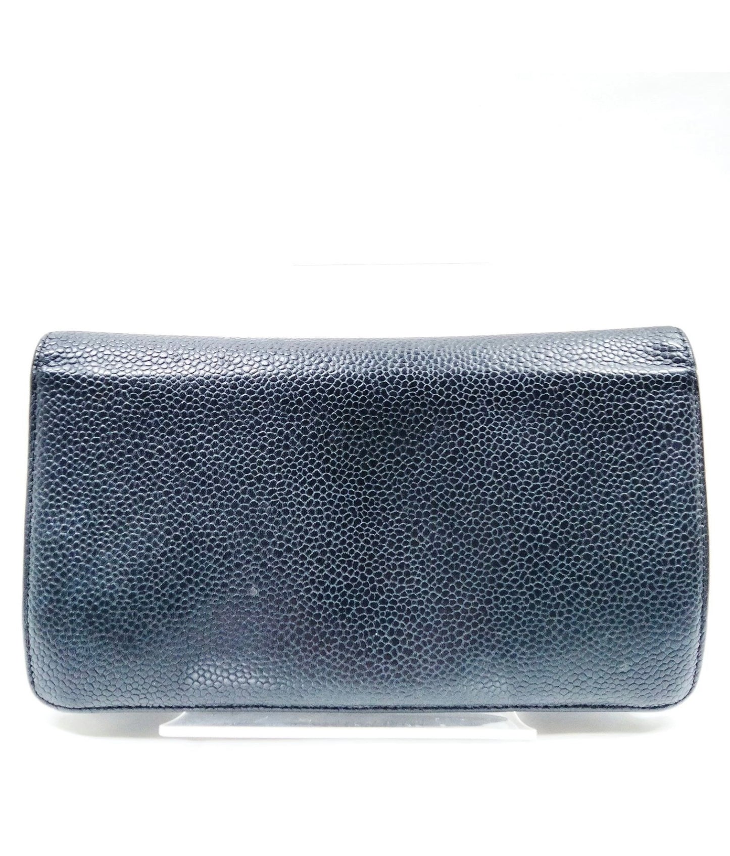 Chanel - black caviar leather CC wallet