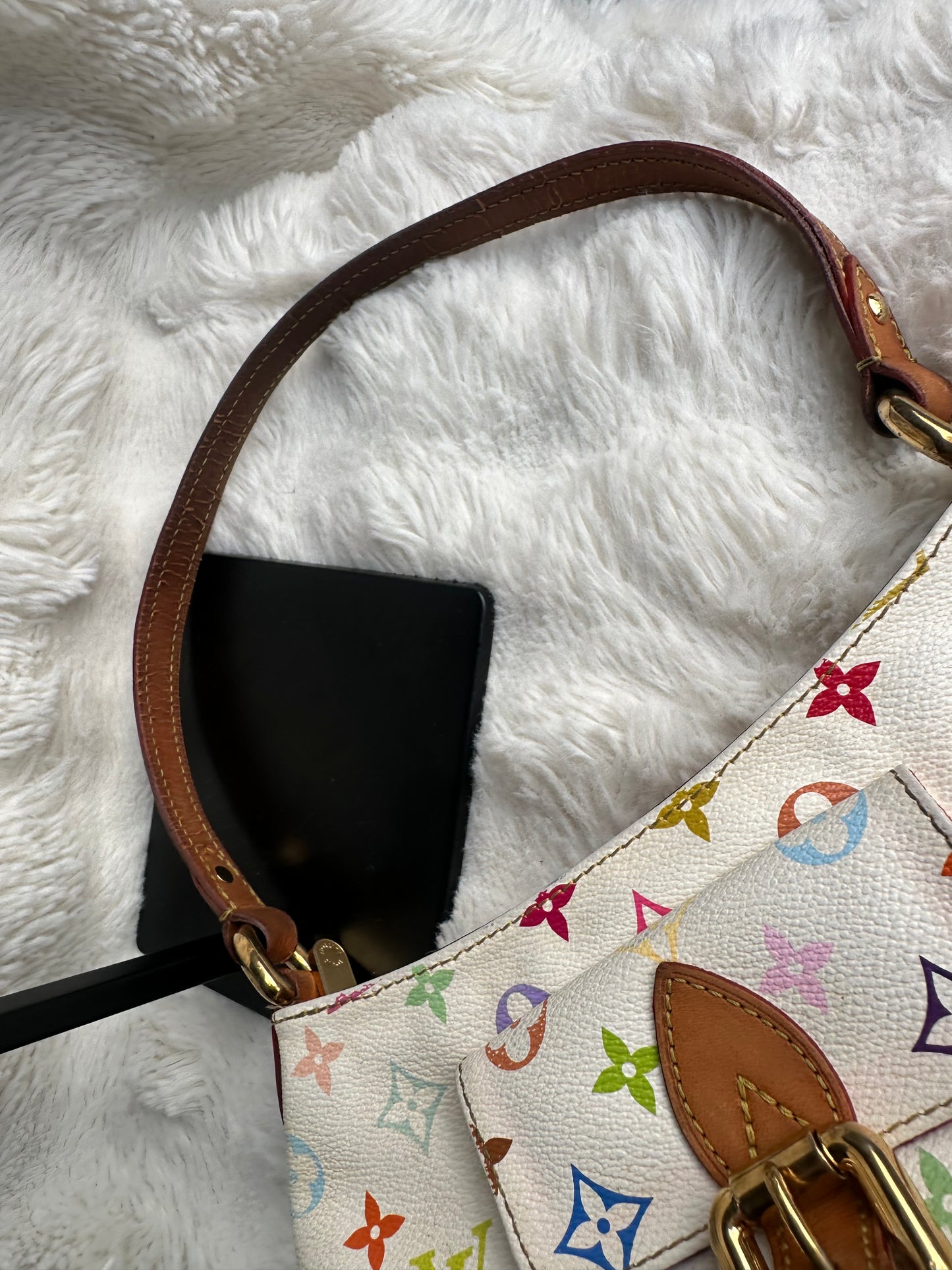 Louis Vuitton Takashi Murakami Eliza monogram multicolour limited edition 00’s shoulder bag