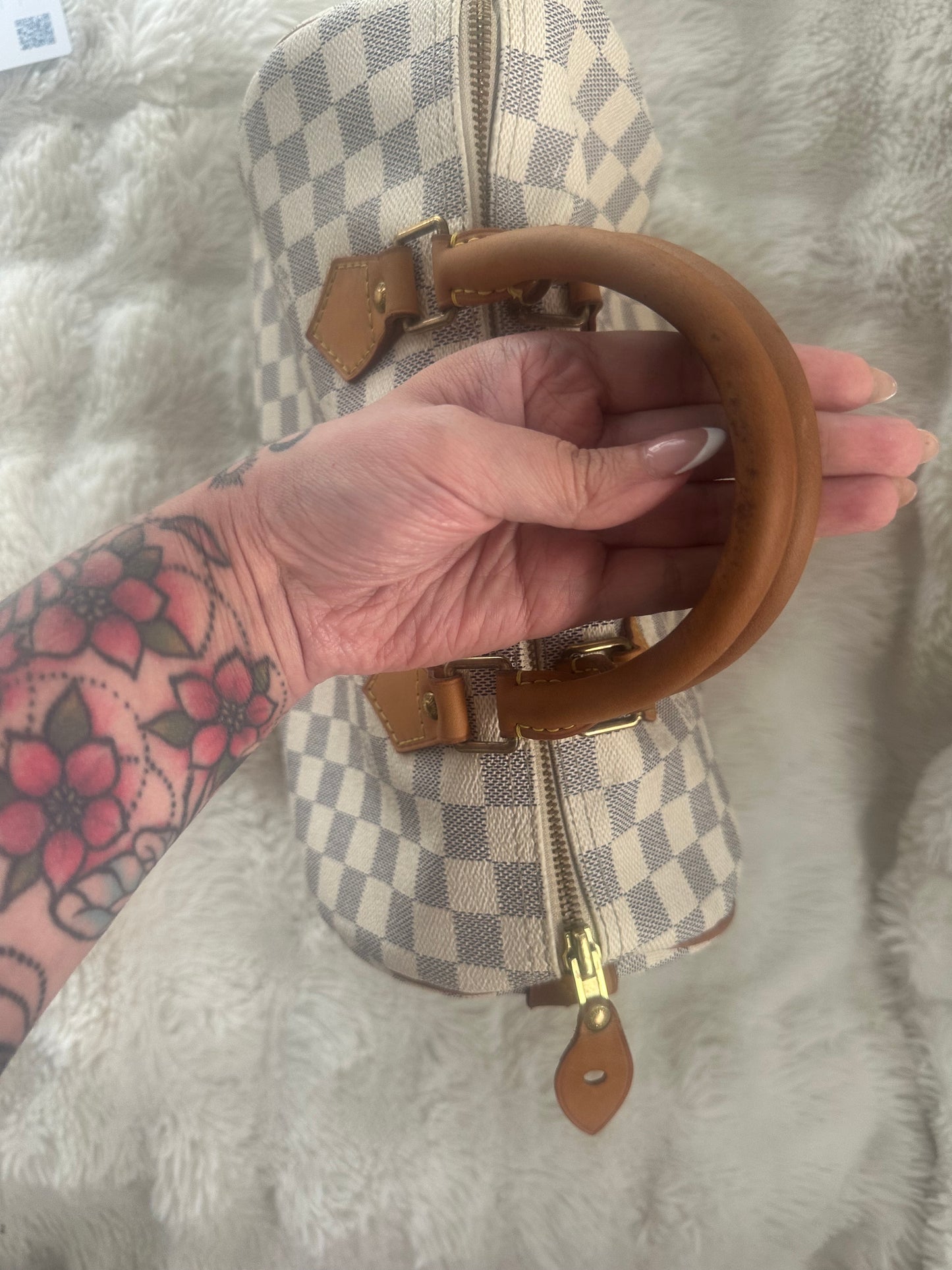 Louis Vuitton Vintage Speedy 30 Damier Azure