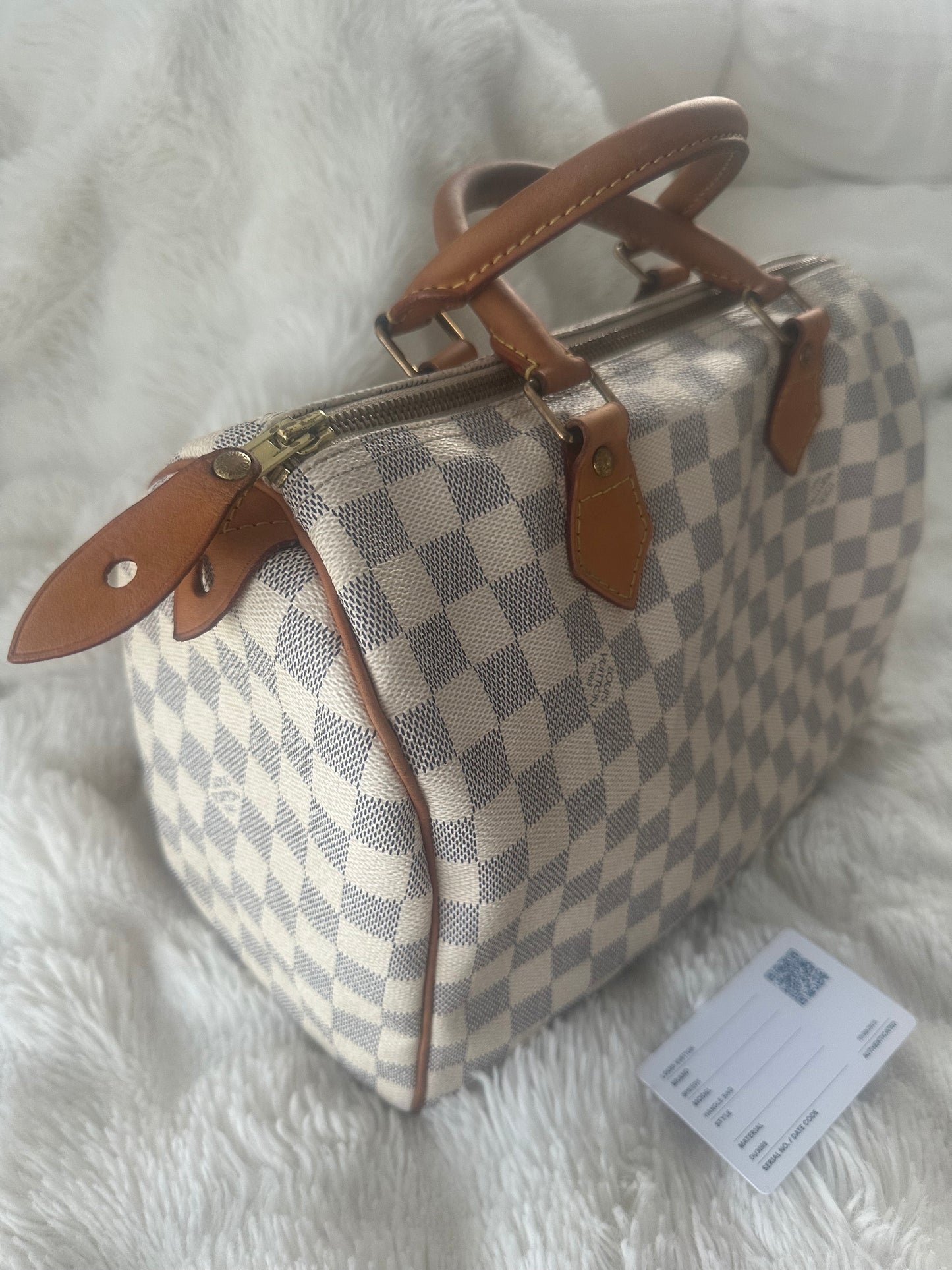 Louis Vuitton Vintage Speedy 30 Damier Azure