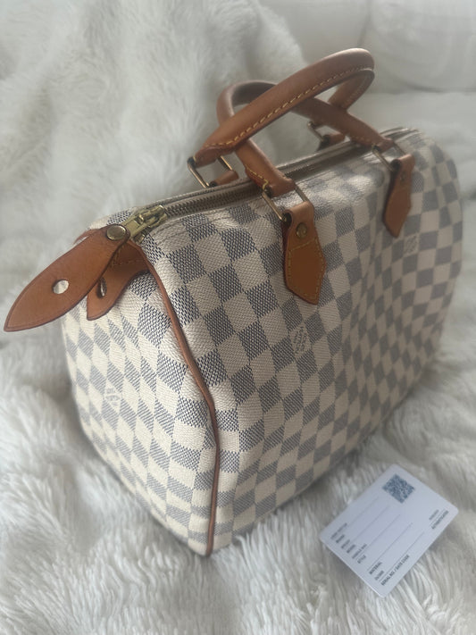Louis Vuitton Vintage Speedy 30 Damier Azure